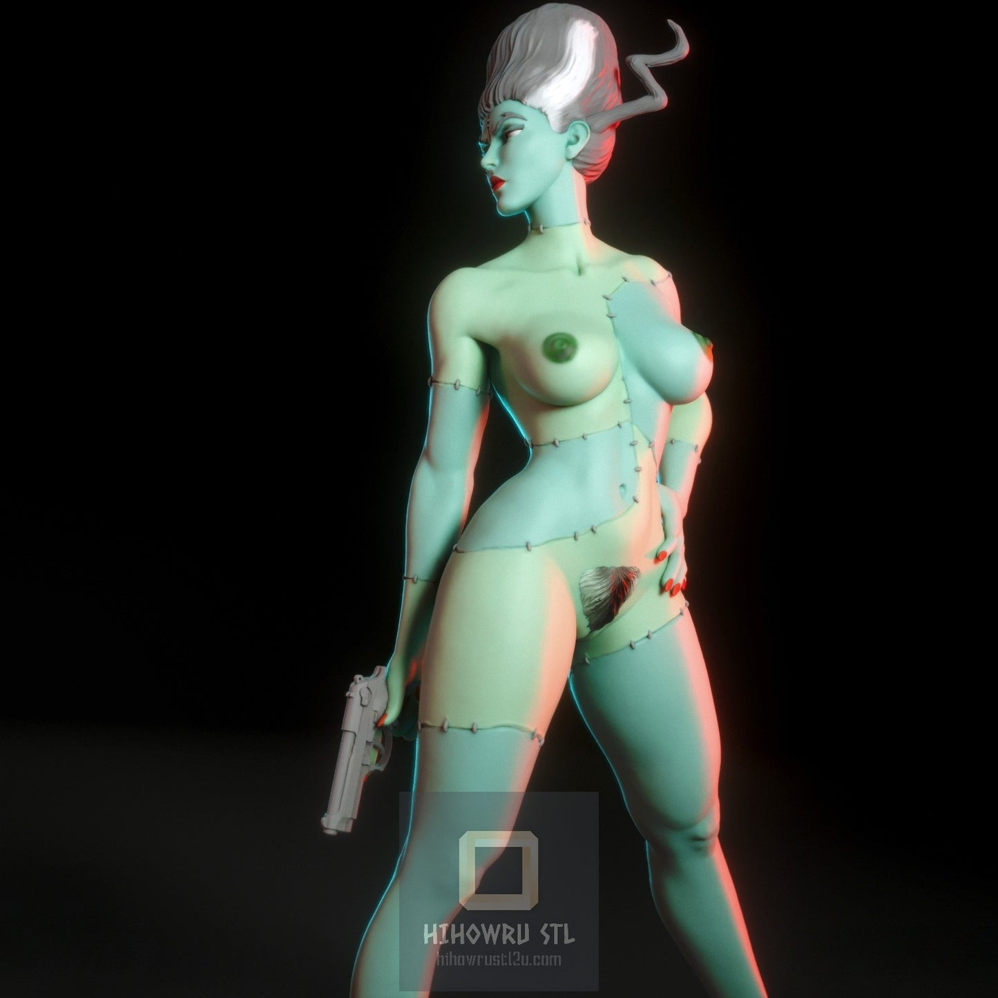 4382 Bride of Frankenstein NSFW - STL 3D Print Files