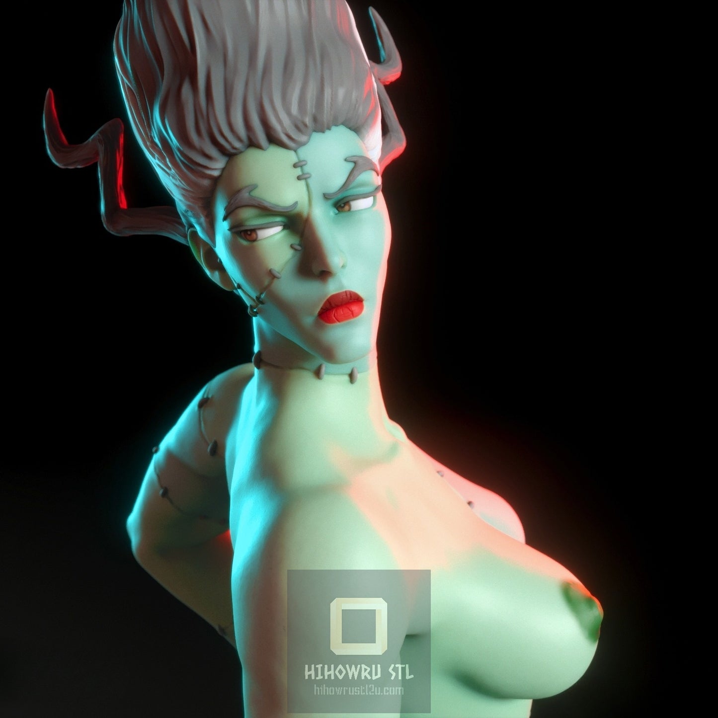 4382 Bride of Frankenstein NSFW - STL 3D Print Files