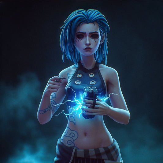 3414 Broken Jinx - League of Legends - STL 3D Print Files