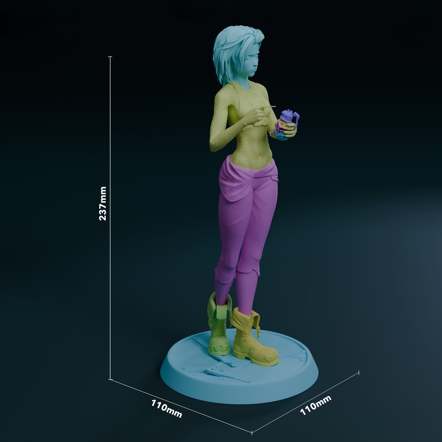 3414 Broken Jinx - League of Legends - STL 3D Print Files