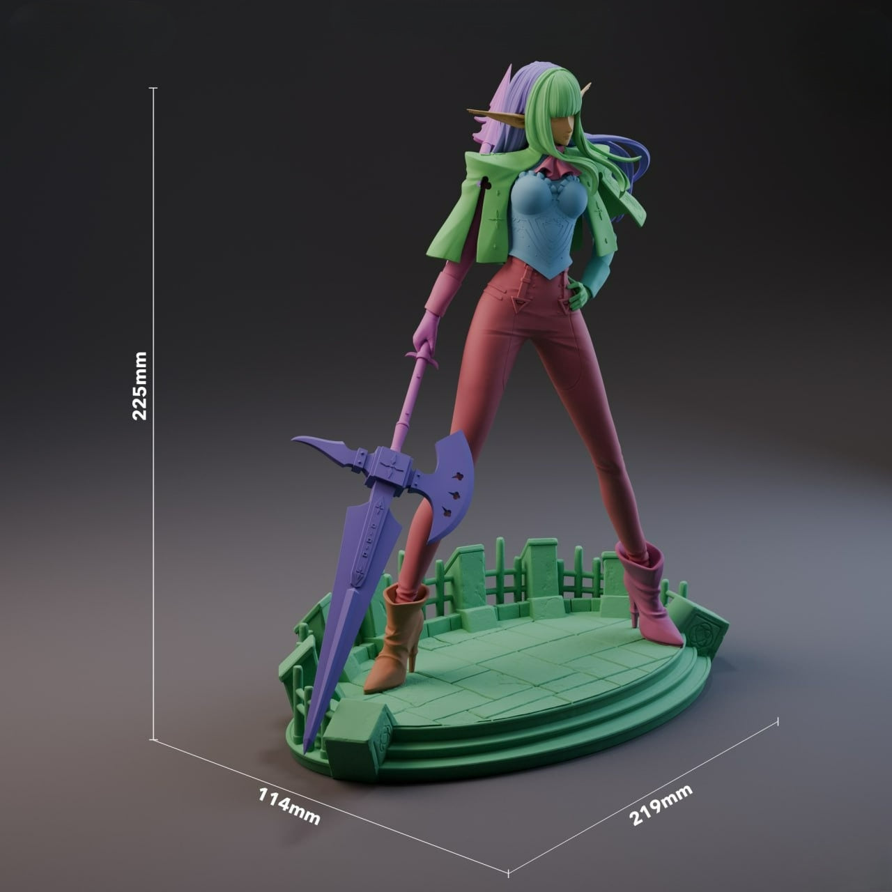 3546 Eiselin Burchelli Meijal Hulkenberg - Megami Tensei - STL 3D Print Files