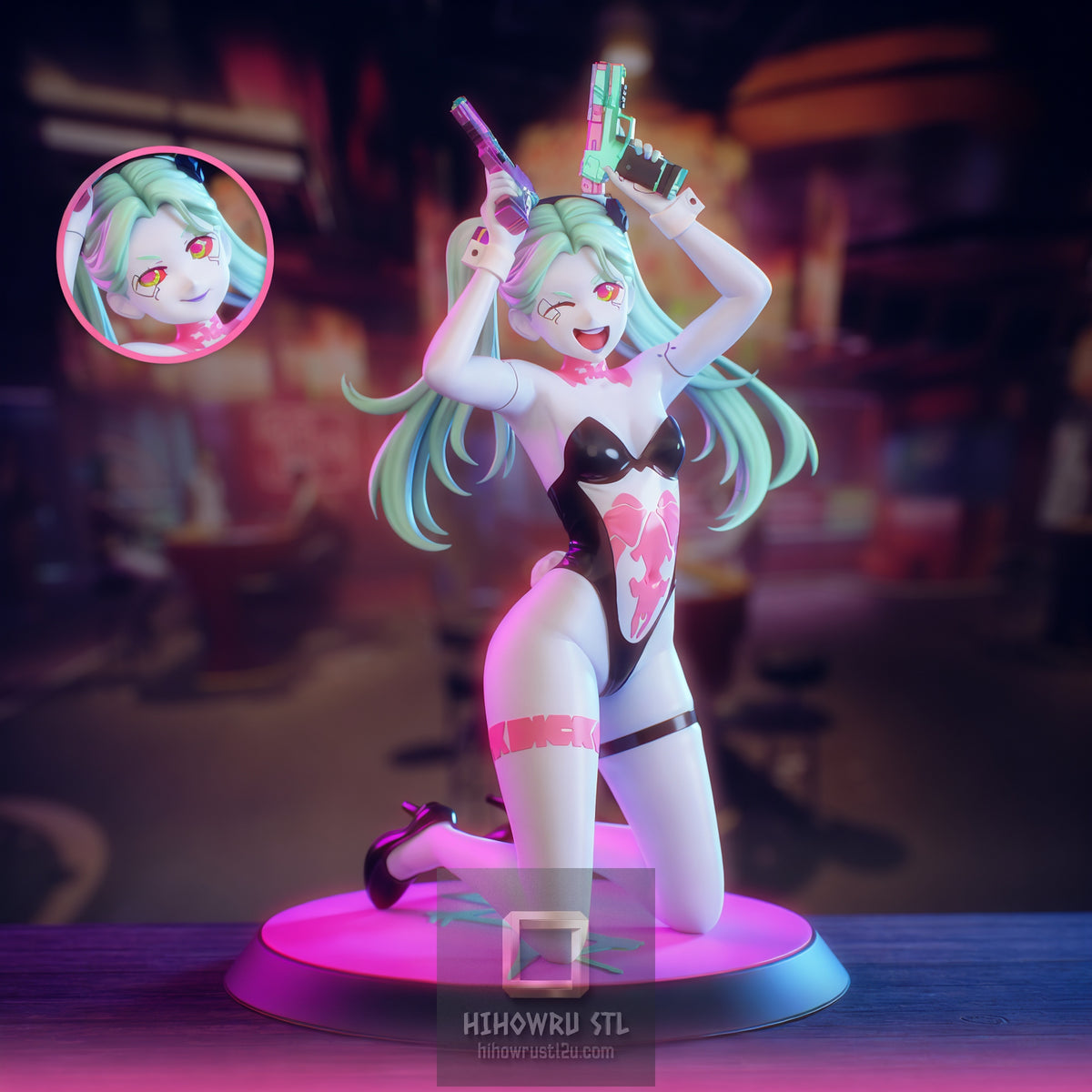 5557 Rebecca AND Lucy - Cyberpunk Edgerunners - STL 3D Print Files
