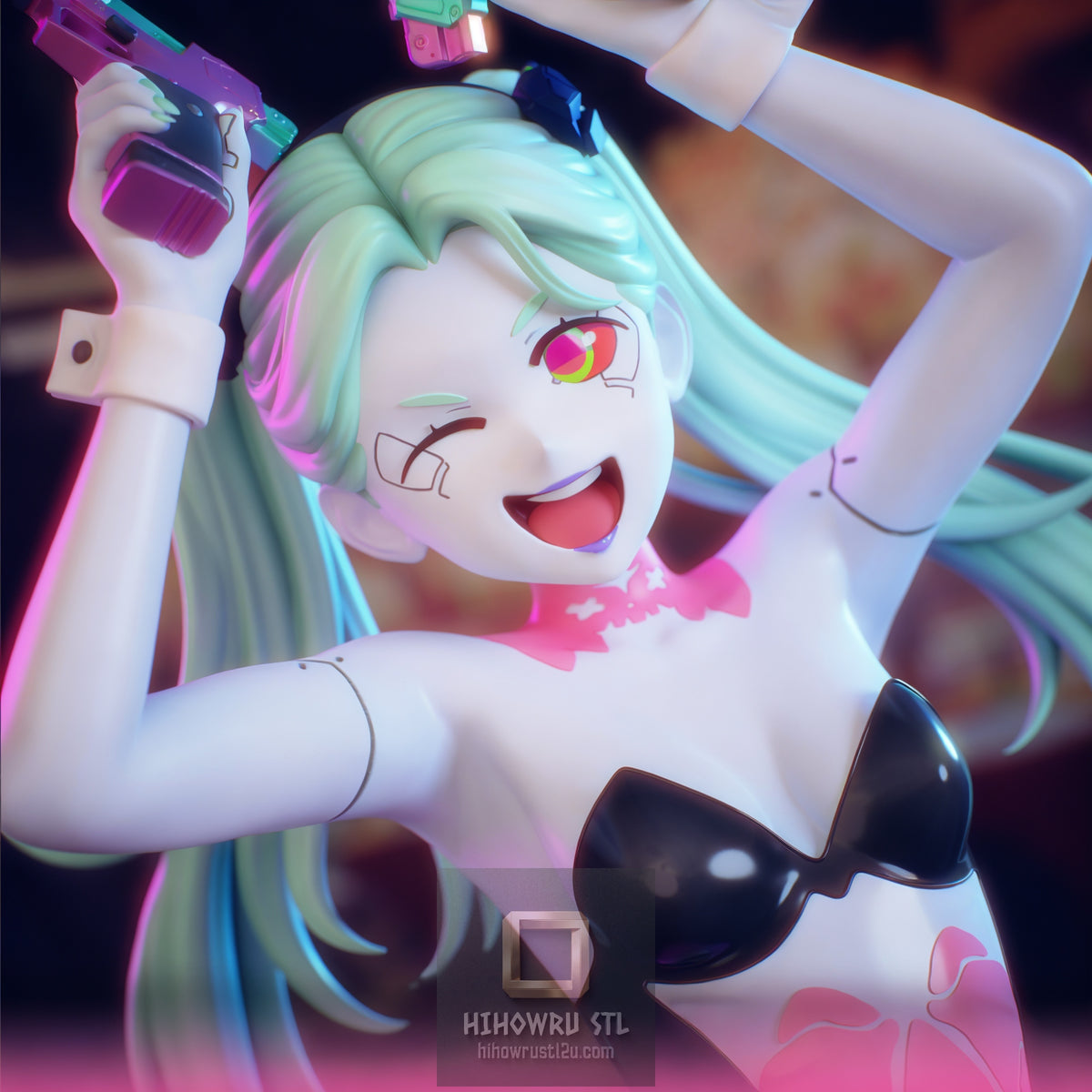 5557 Rebecca AND Lucy - Cyberpunk Edgerunners - STL 3D Print Files