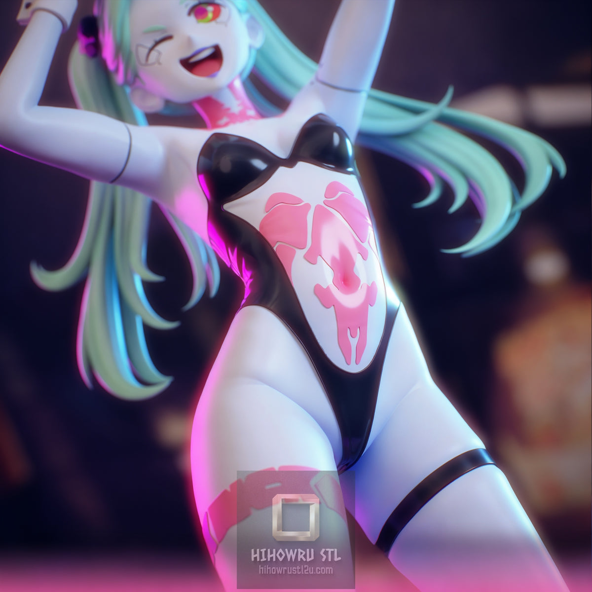 5557 Rebecca AND Lucy - Cyberpunk Edgerunners - STL 3D Print Files