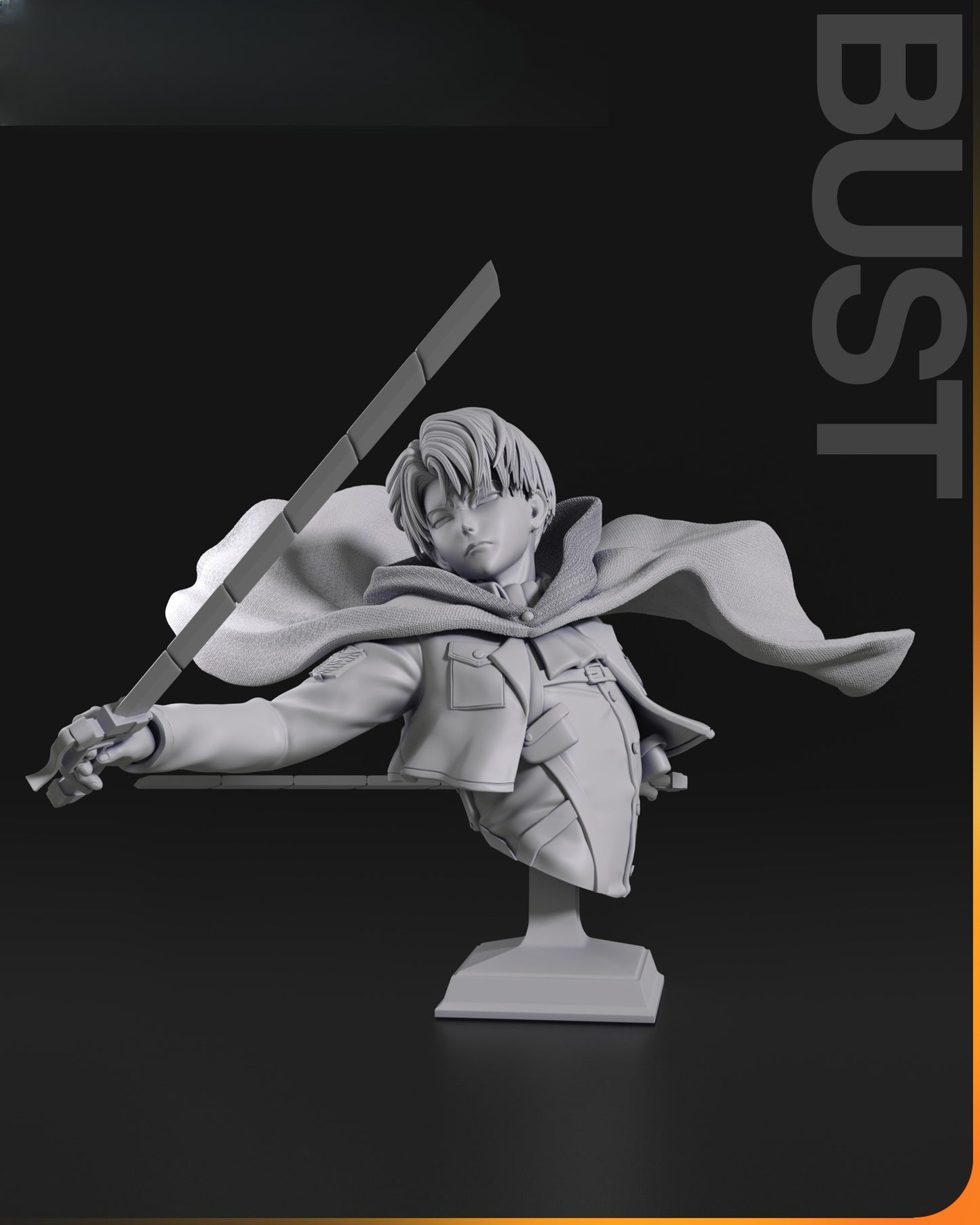 2865 Levi Ackerman - Attack on Titan - STL 3D Print Files