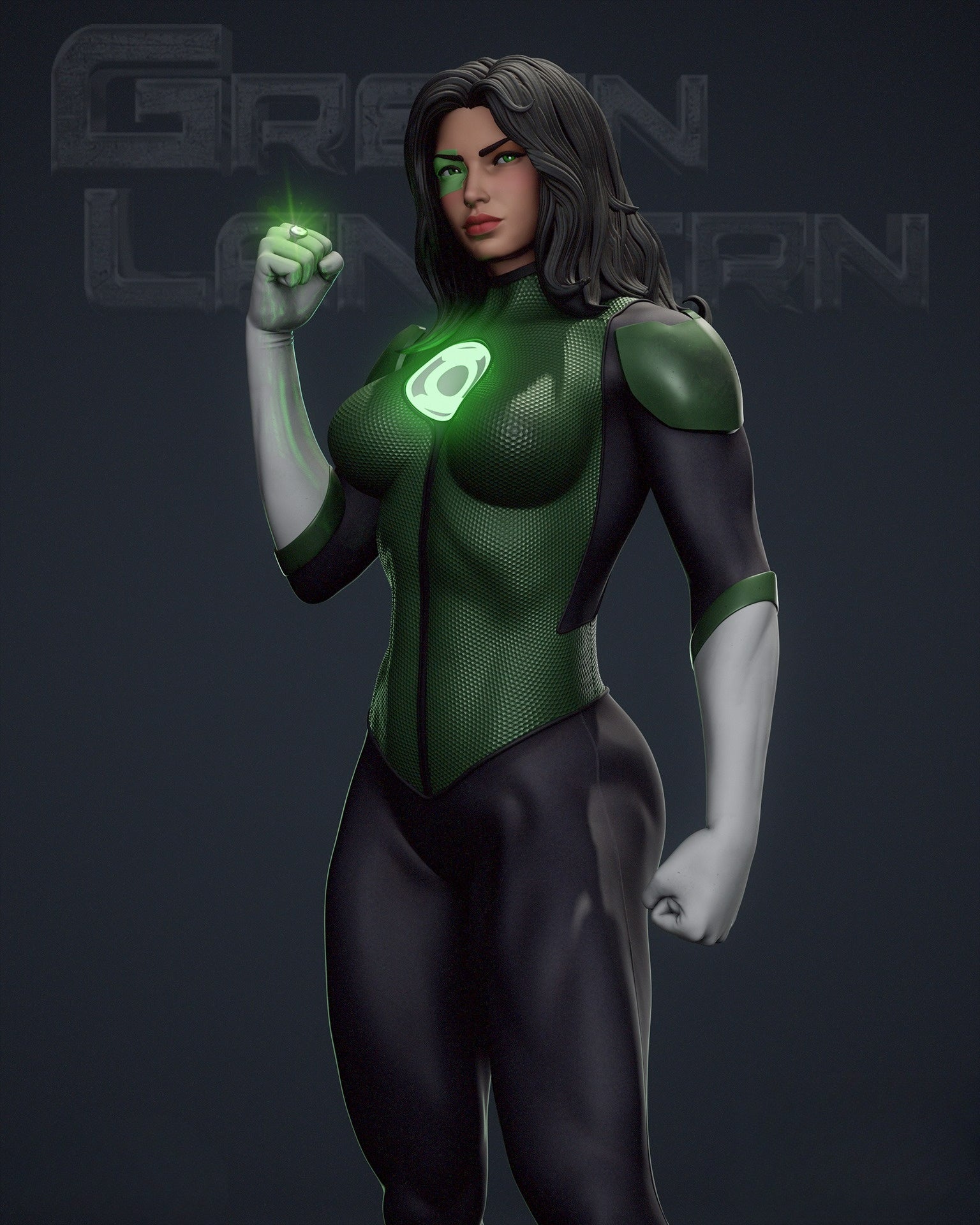 Green Lantern Jessica Cruz 3D printed unpainted unassembled deals resin model kit