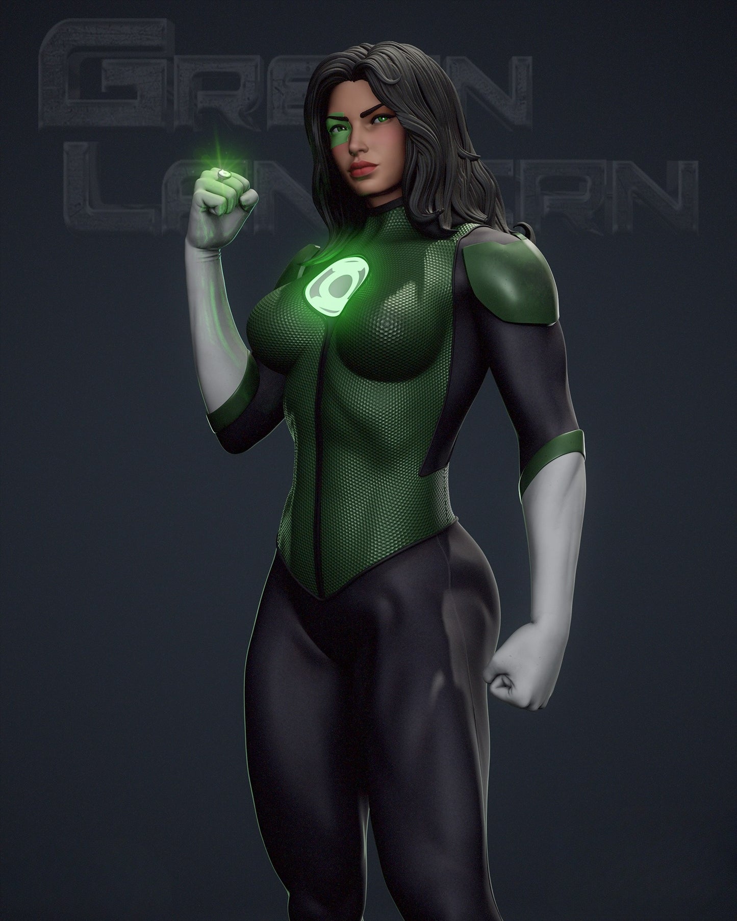 3207 Jessica Cruz NSFW - Green Lantern - STL 3D Print Files