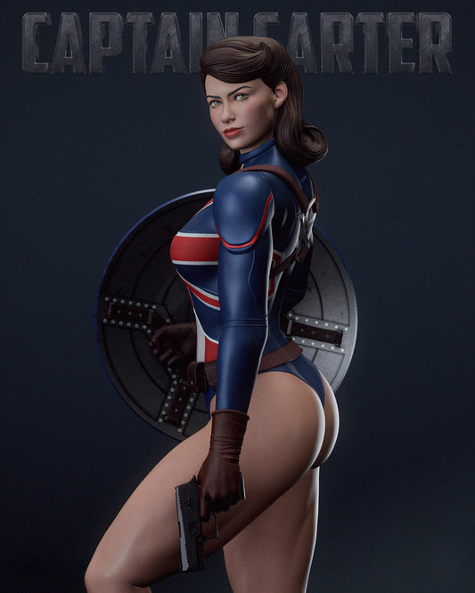2893 Captain Carter NSFW  - Marvel Comics - STL 3D Print Files
