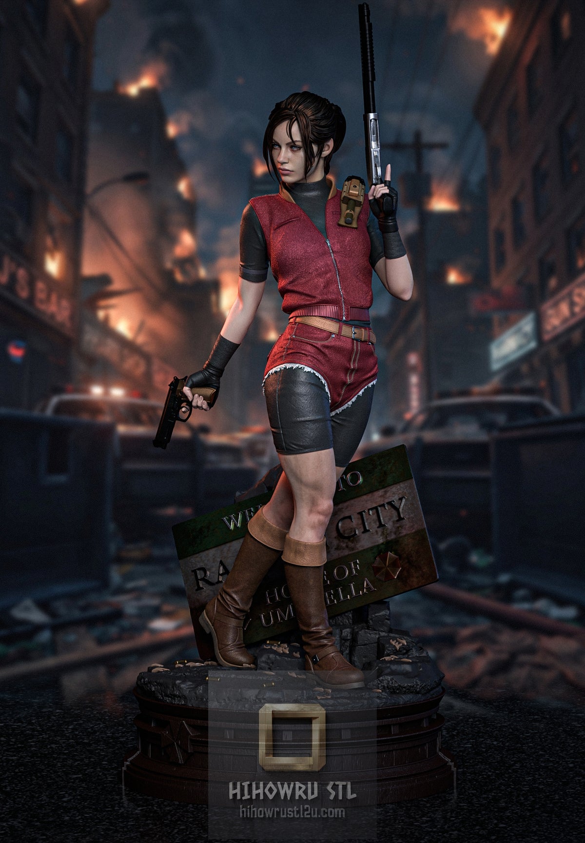 5621 Claire Redfield - Resident Evil - STL 3D Print Files