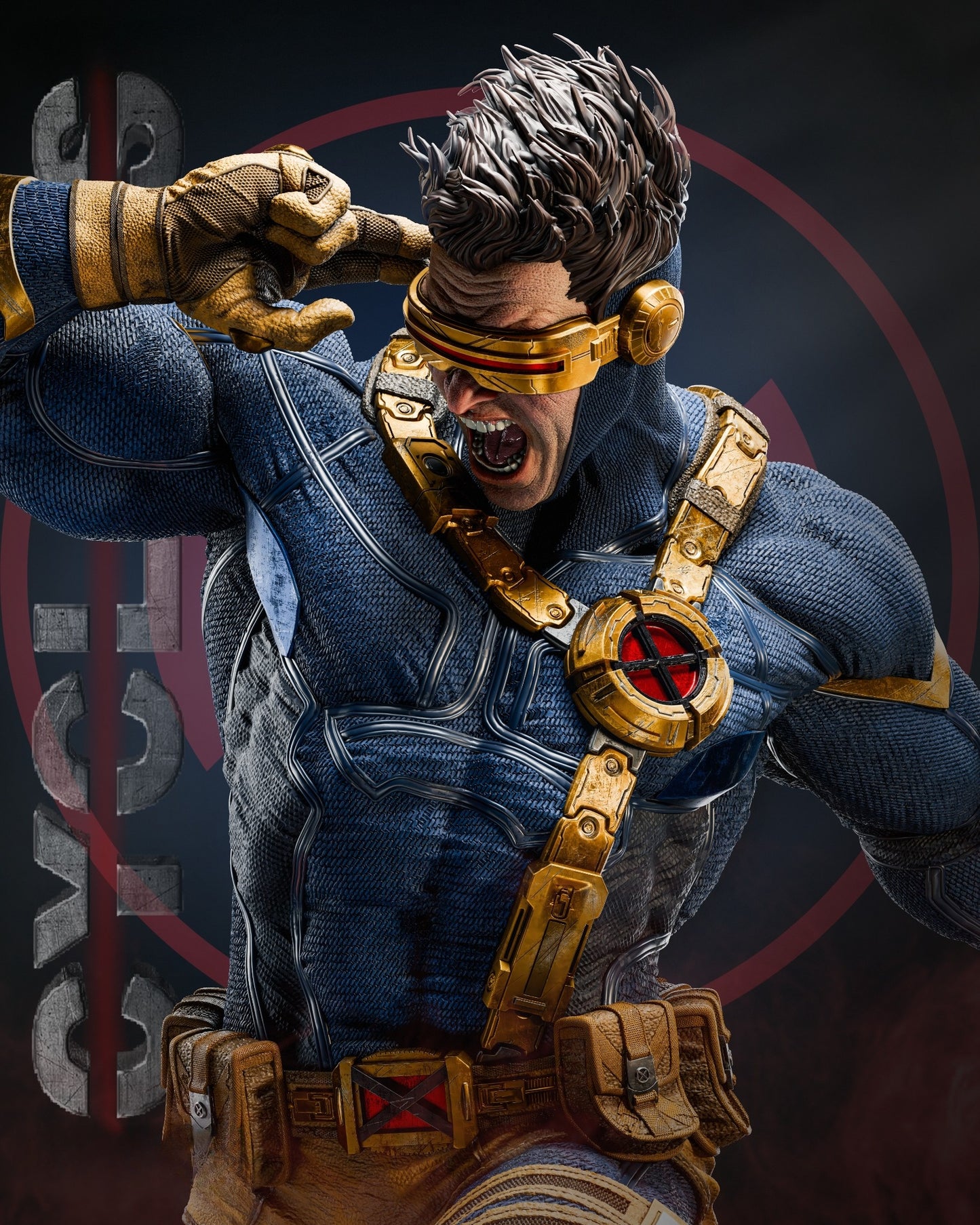 3243 Cyclops - X-Men - STL 3D Print Files