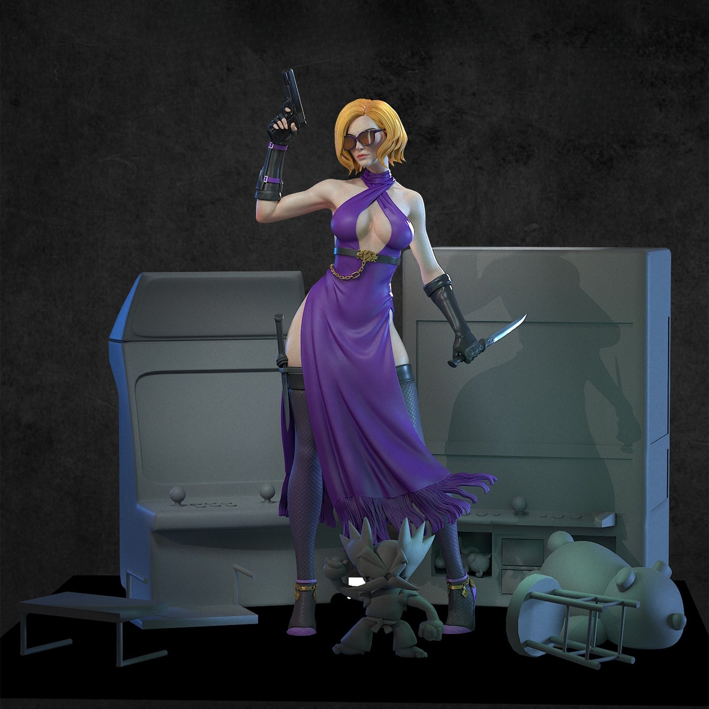 3301 Nina Williams NSFW - Tekken - STL 3D Print Files