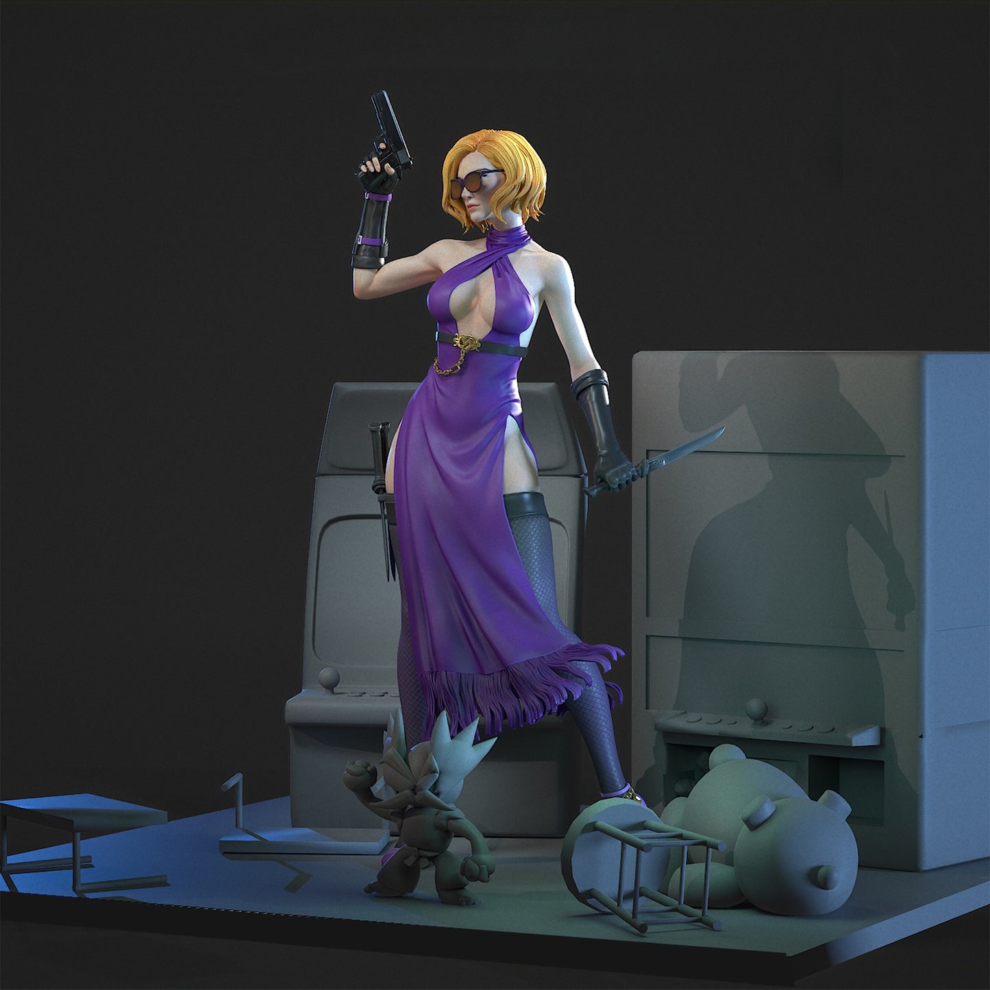 3301 Nina Williams NSFW - Tekken - STL 3D Print Files