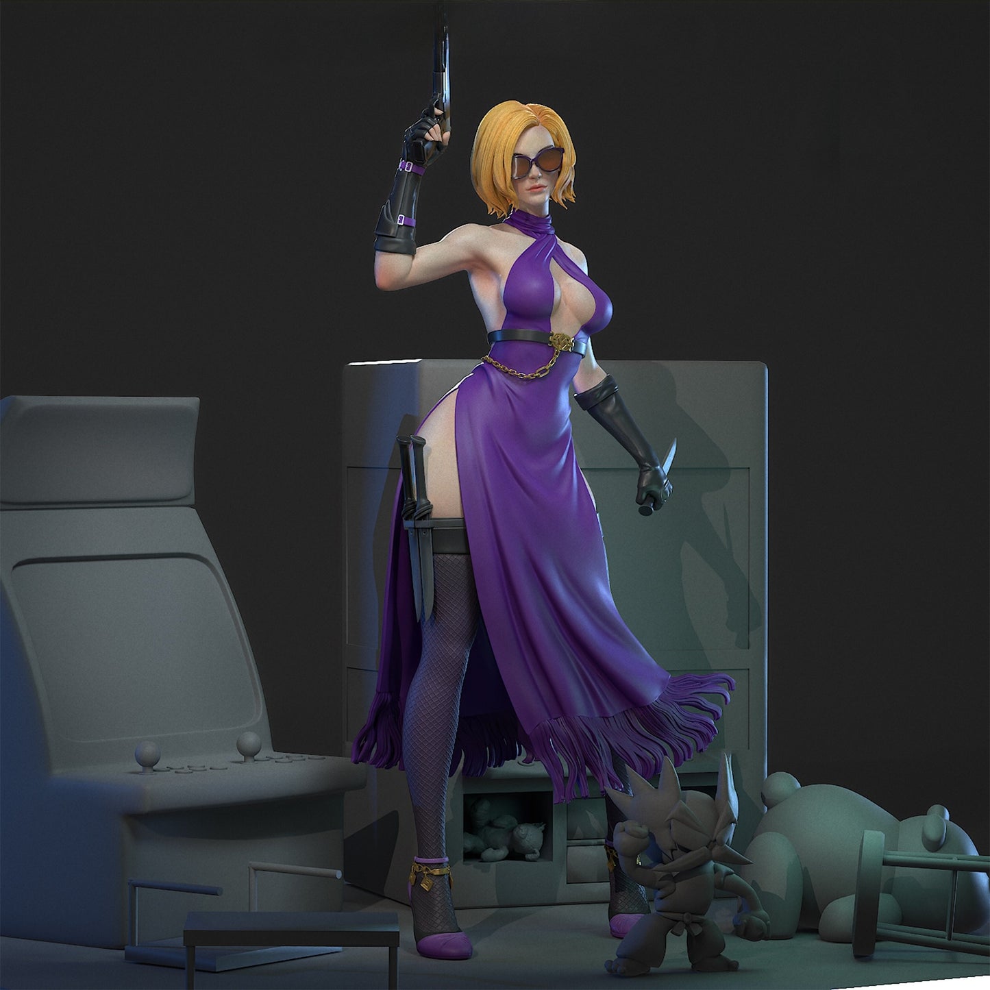 3301 Nina Williams NSFW - Tekken - STL 3D Print Files