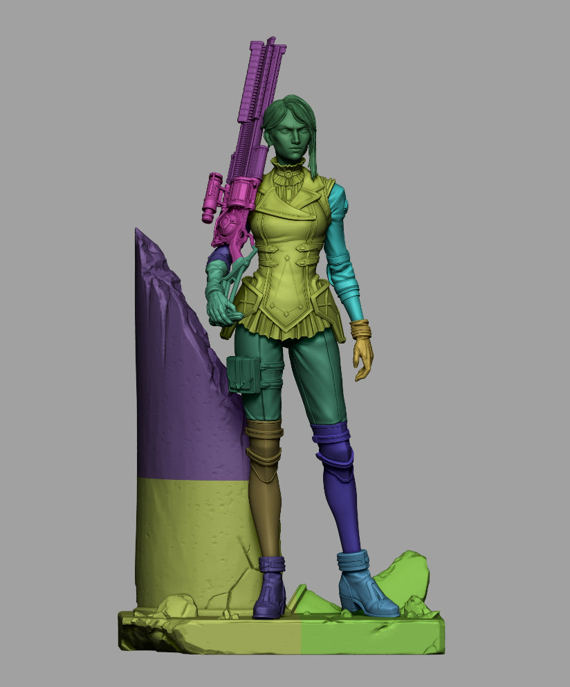 3733 Caitlyn Arcane - League of Legends - STL 3D Print Files