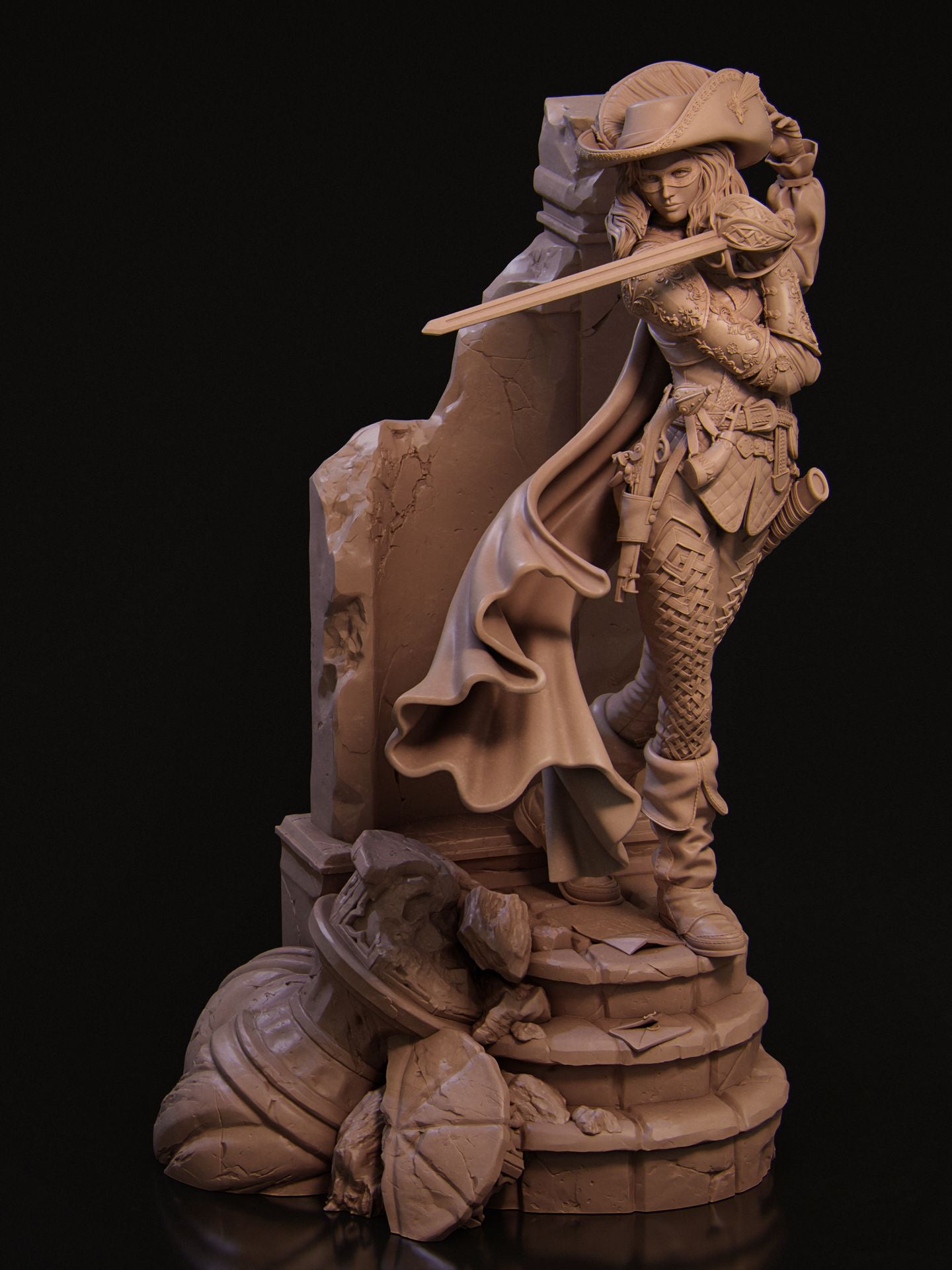 4281 Camilla Hunter - The Duelist - STL 3D Print Files