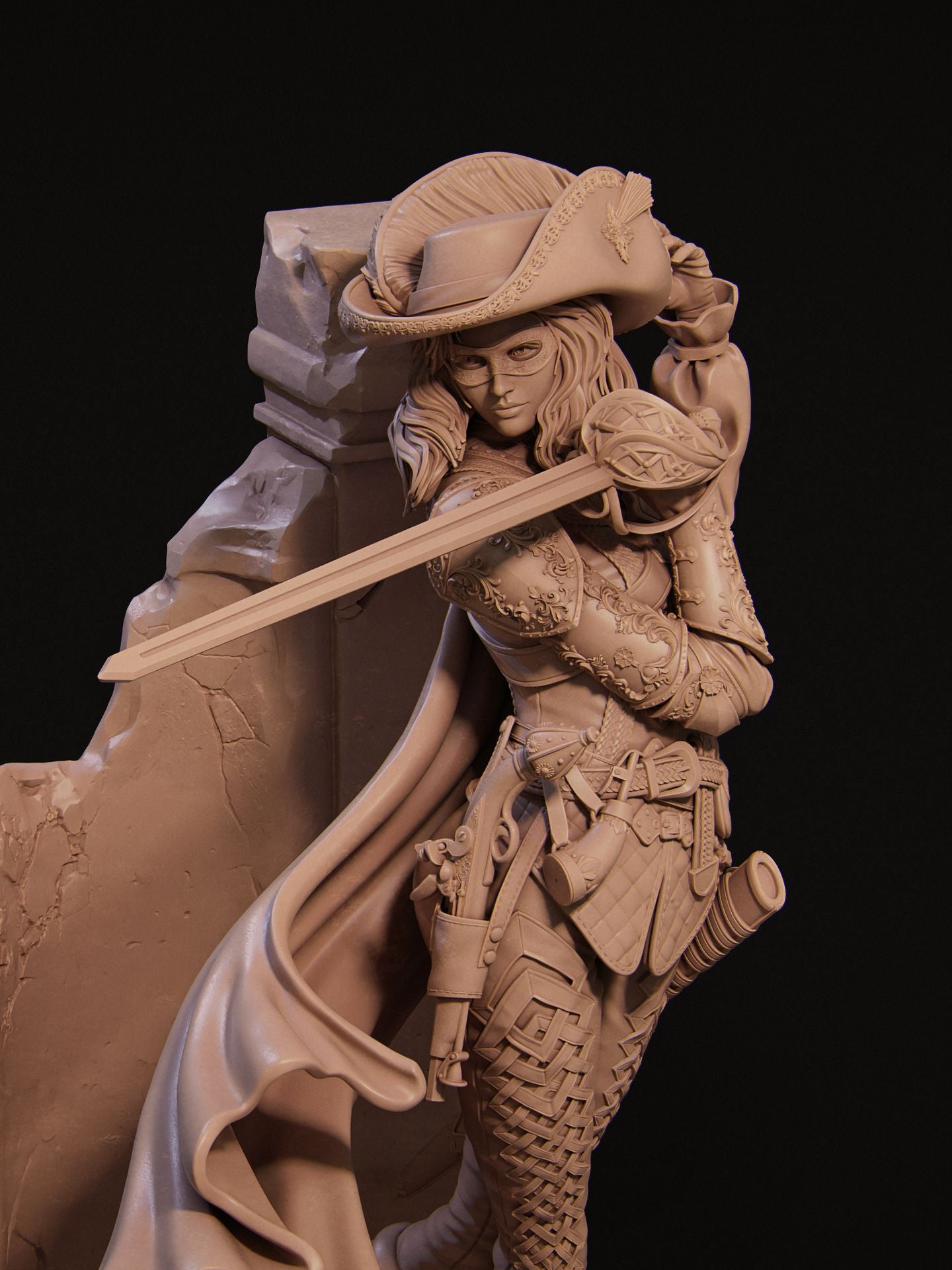 4281 Camilla Hunter - The Duelist - STL 3D Print Files