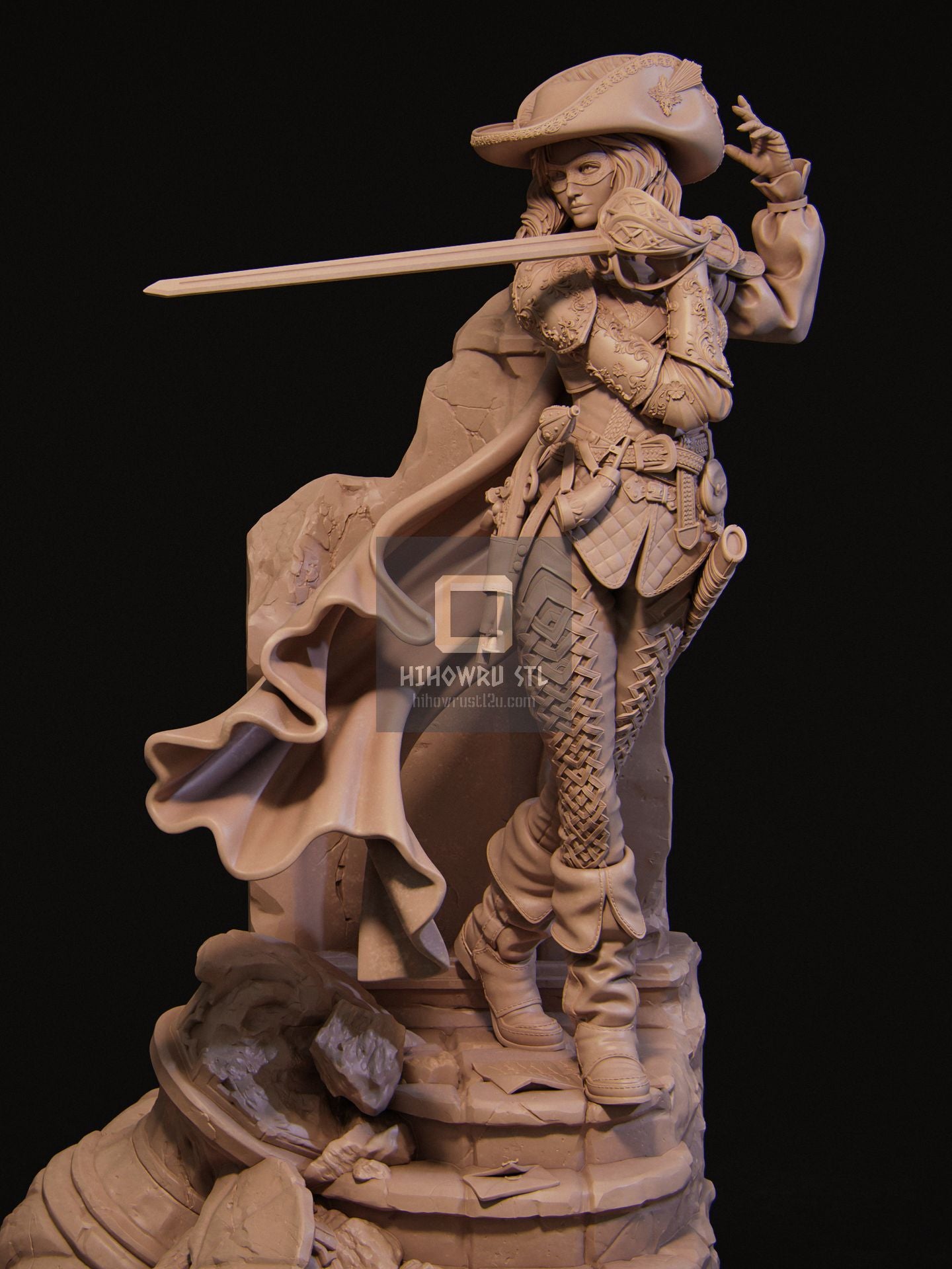 4281 Camilla Hunter - The Duelist - STL 3D Print Files