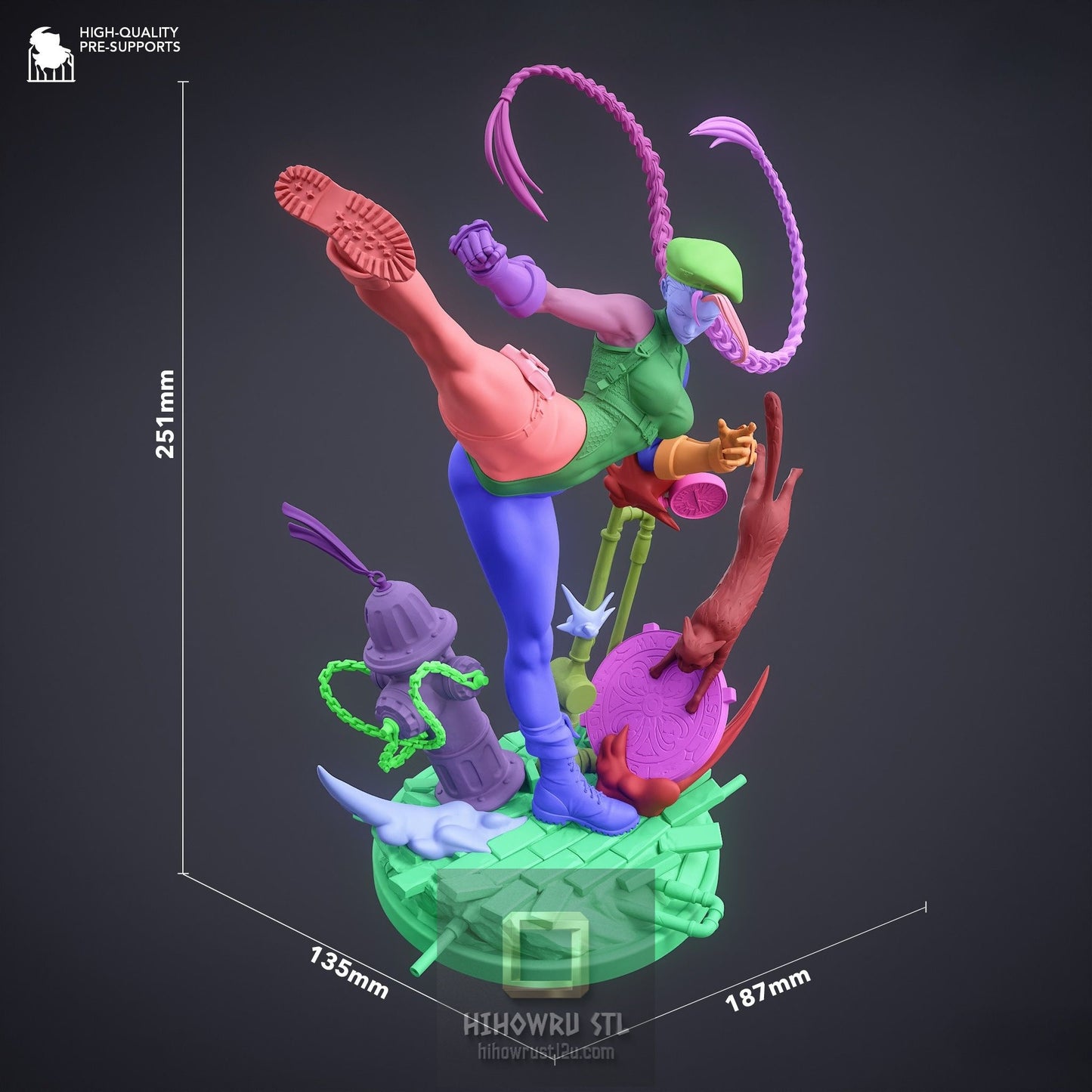 5293 Cammy - Street Fighter - STL 3D Print Files