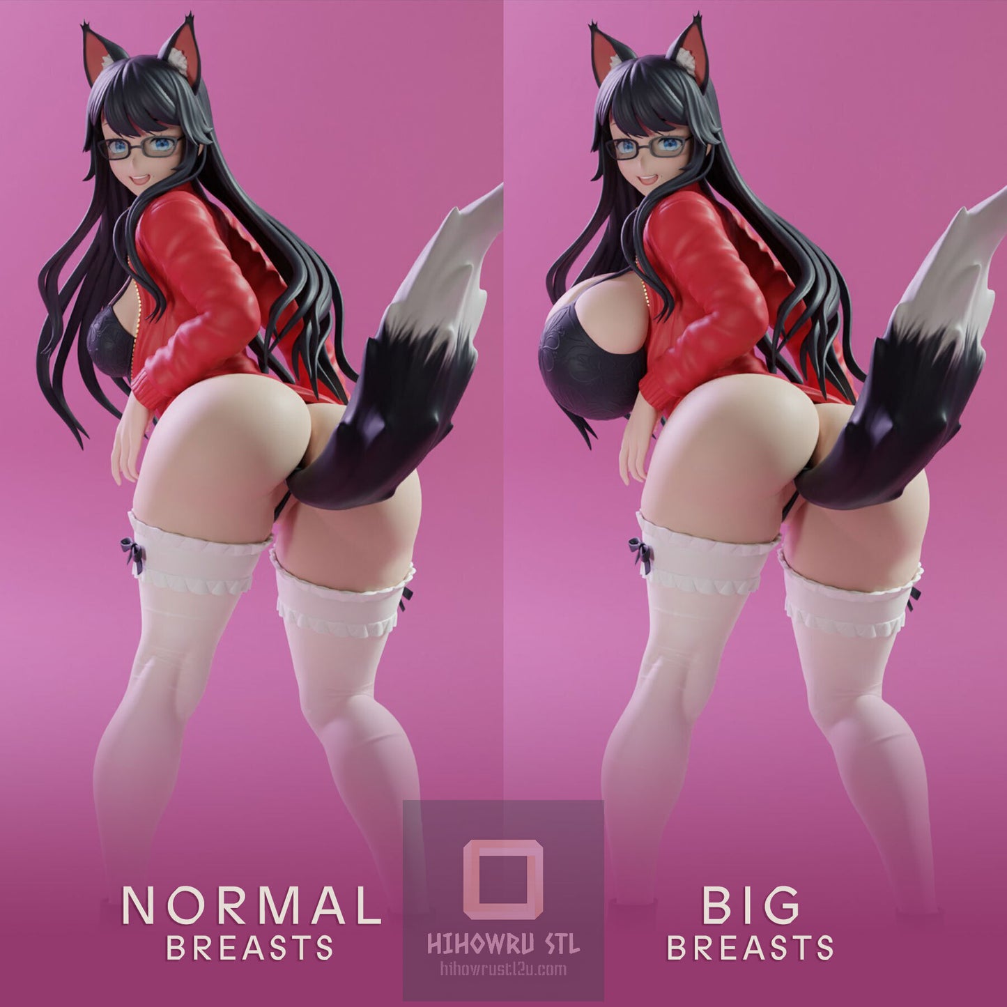 4552 Cat Girl NSFW - STL 3D Print Files