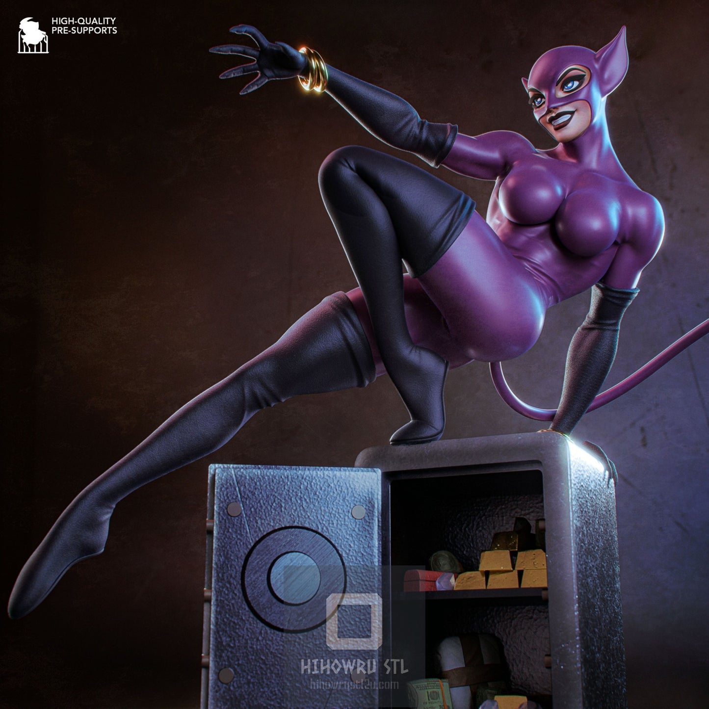 4818 Catwoman - DC COMICS - STL 3D Print Files