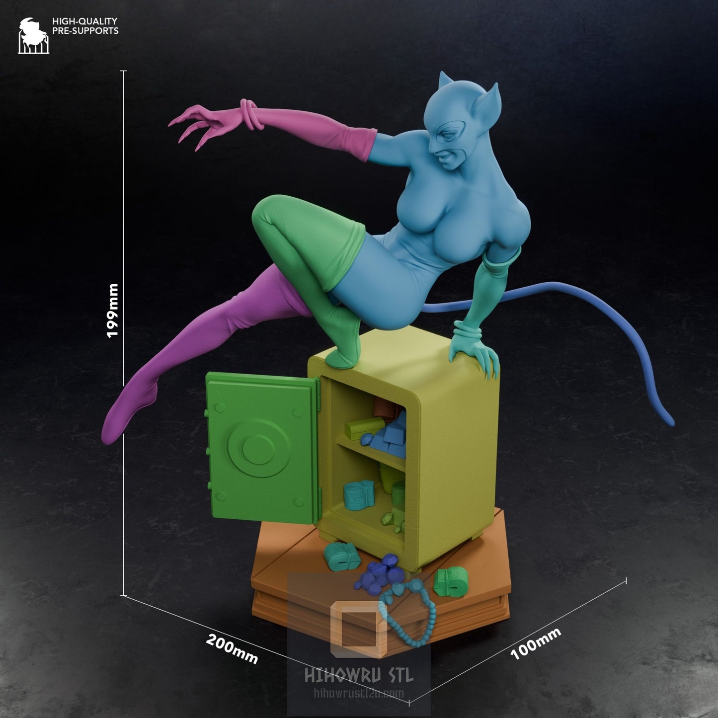 4818 Catwoman - DC COMICS - STL 3D Print Files