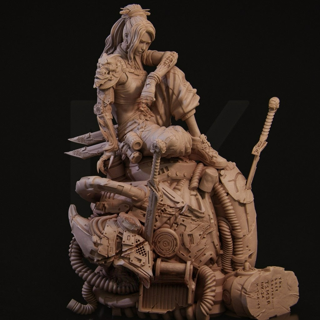 3353 Neo Diorama - Cyberpunk Samurai - STL 3D Print Files