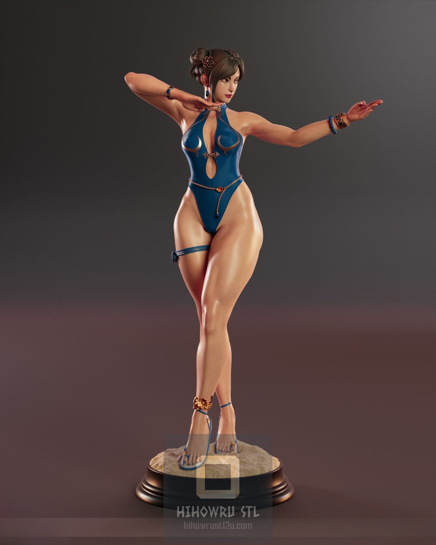 4414 Chun-Li - Street Fighter - STL 3D Print Files