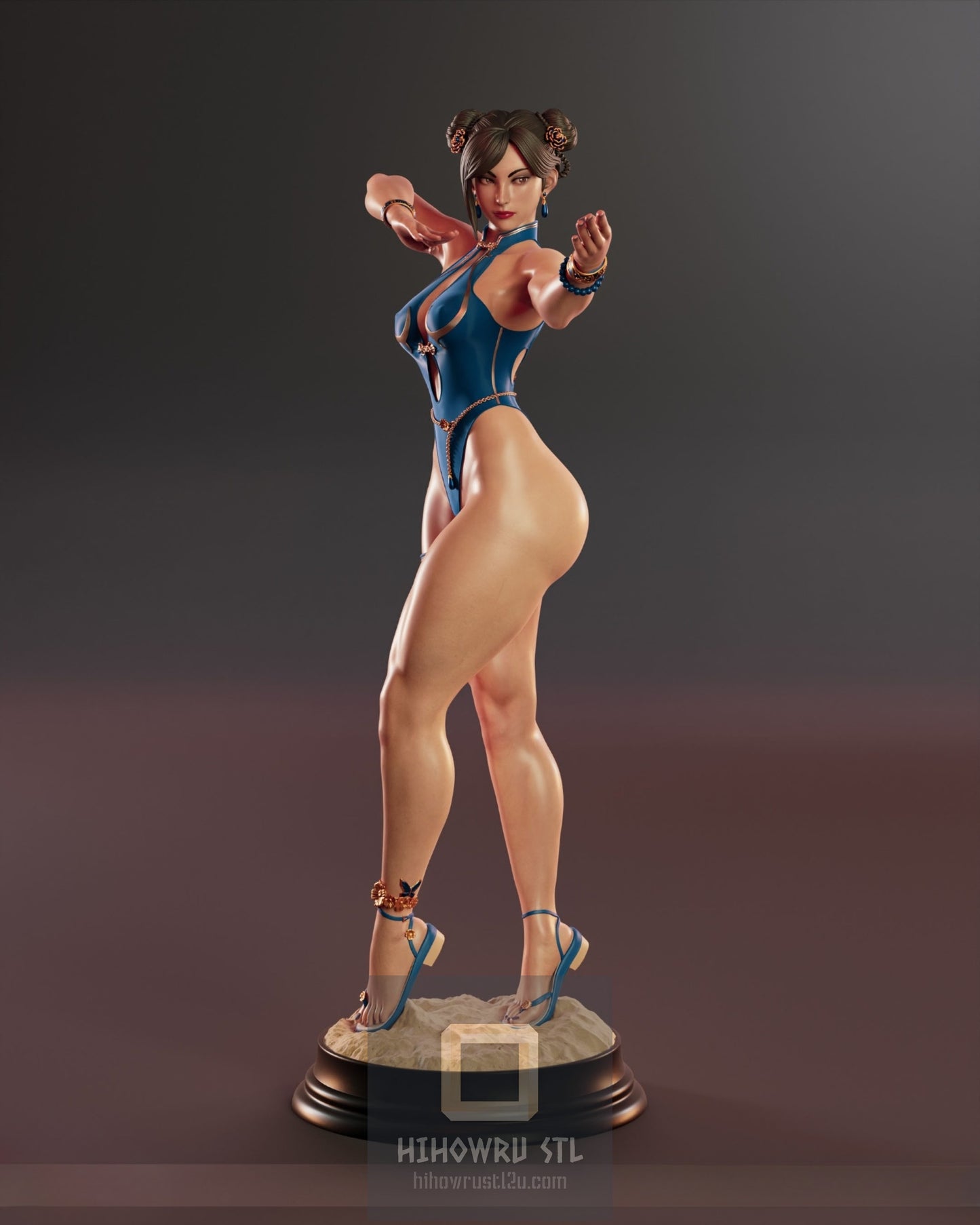 4414 Chun-Li - Street Fighter - STL 3D Print Files