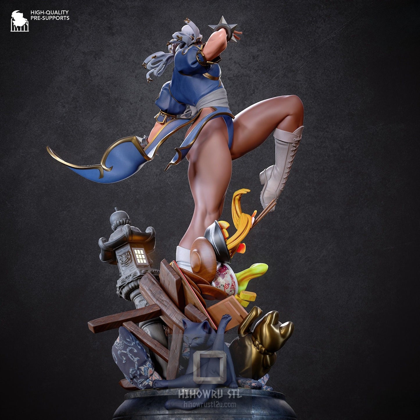 5354 Chun-Li - Street Fighter - STL 3D Print Files