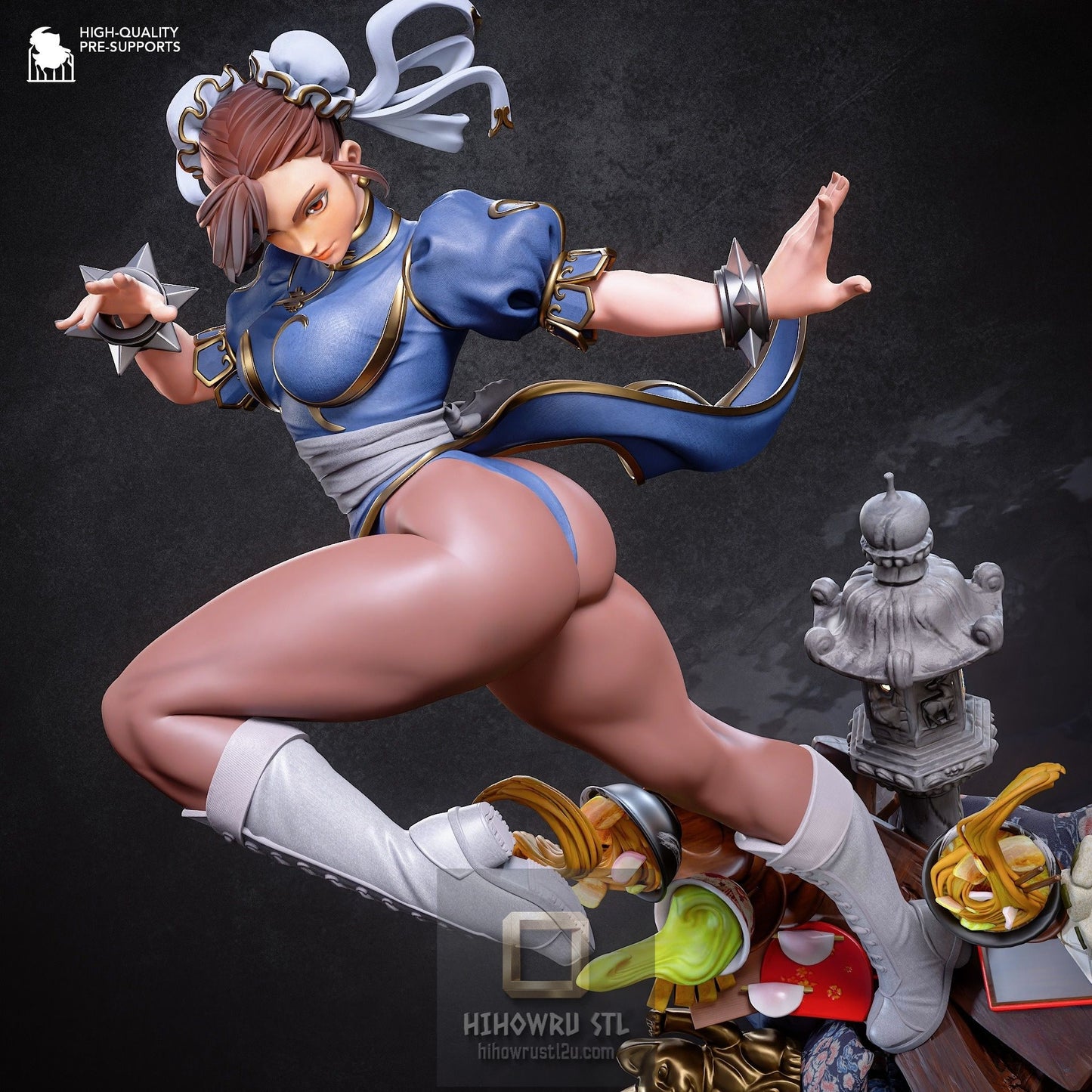 5354 Chun-Li - Street Fighter - STL 3D Print Files