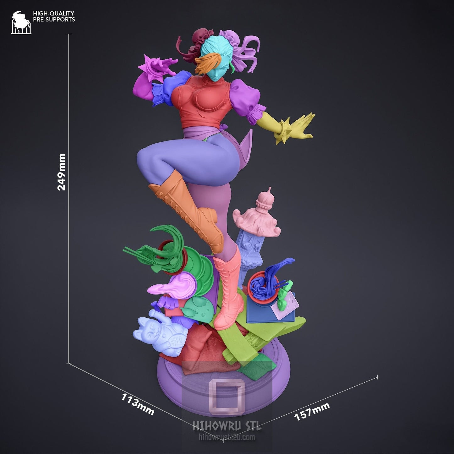 5354 Chun-Li - Street Fighter - STL 3D Print Files