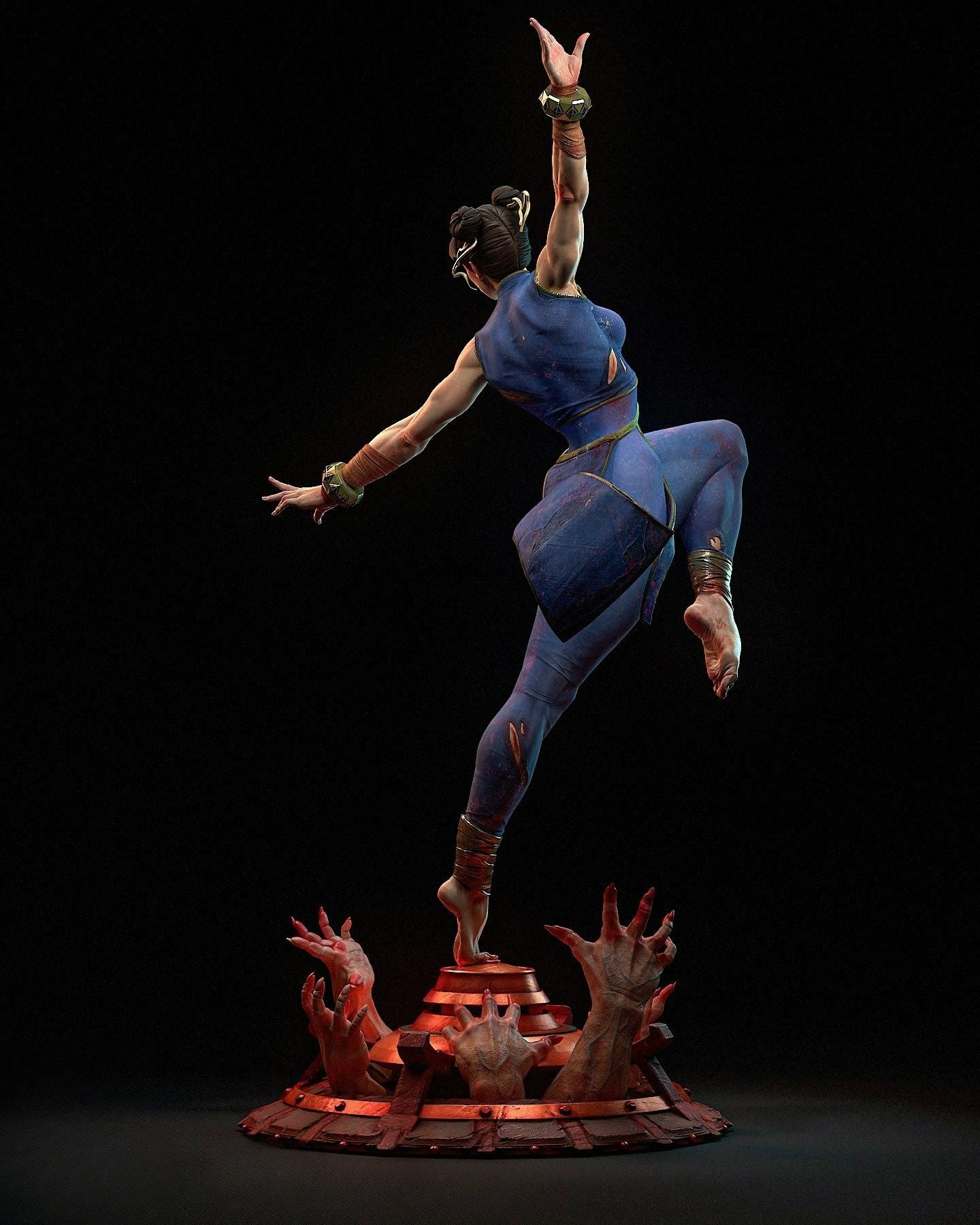 3721 Chun-Li - Street Fighter - STL 3D Print Files