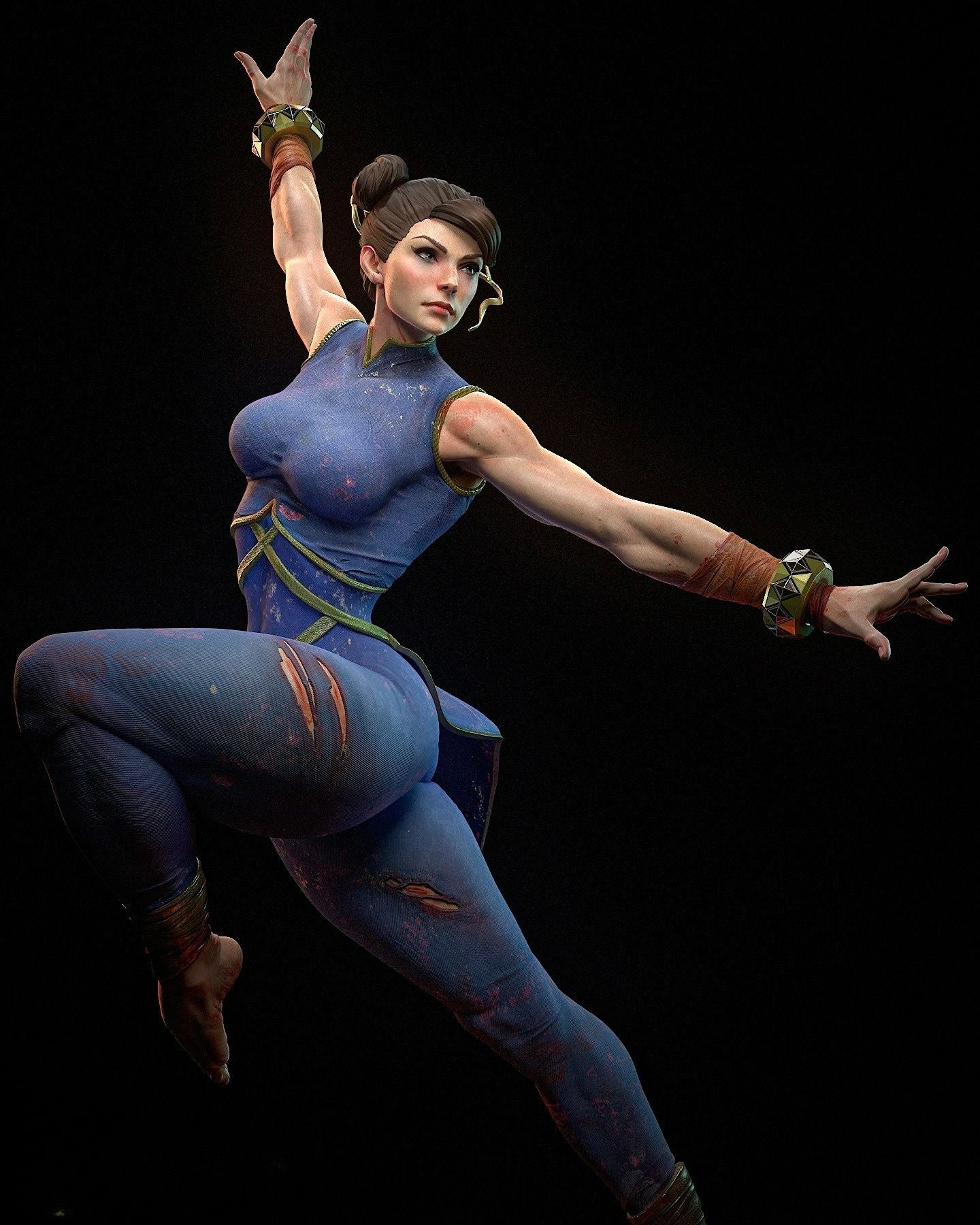 3721 Chun-Li - Street Fighter - STL 3D Print Files