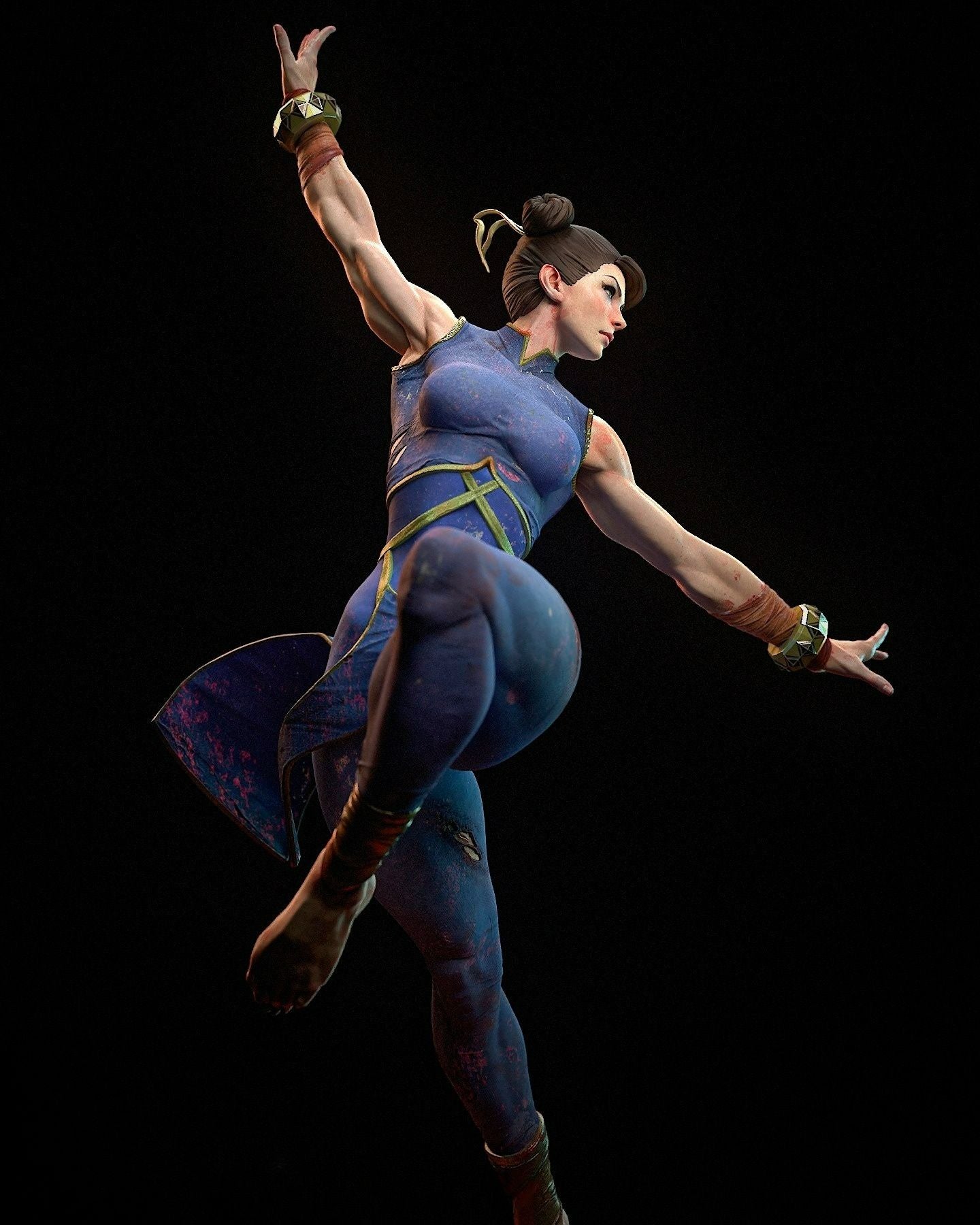 3721 Chun-Li - Street Fighter - STL 3D Print Files