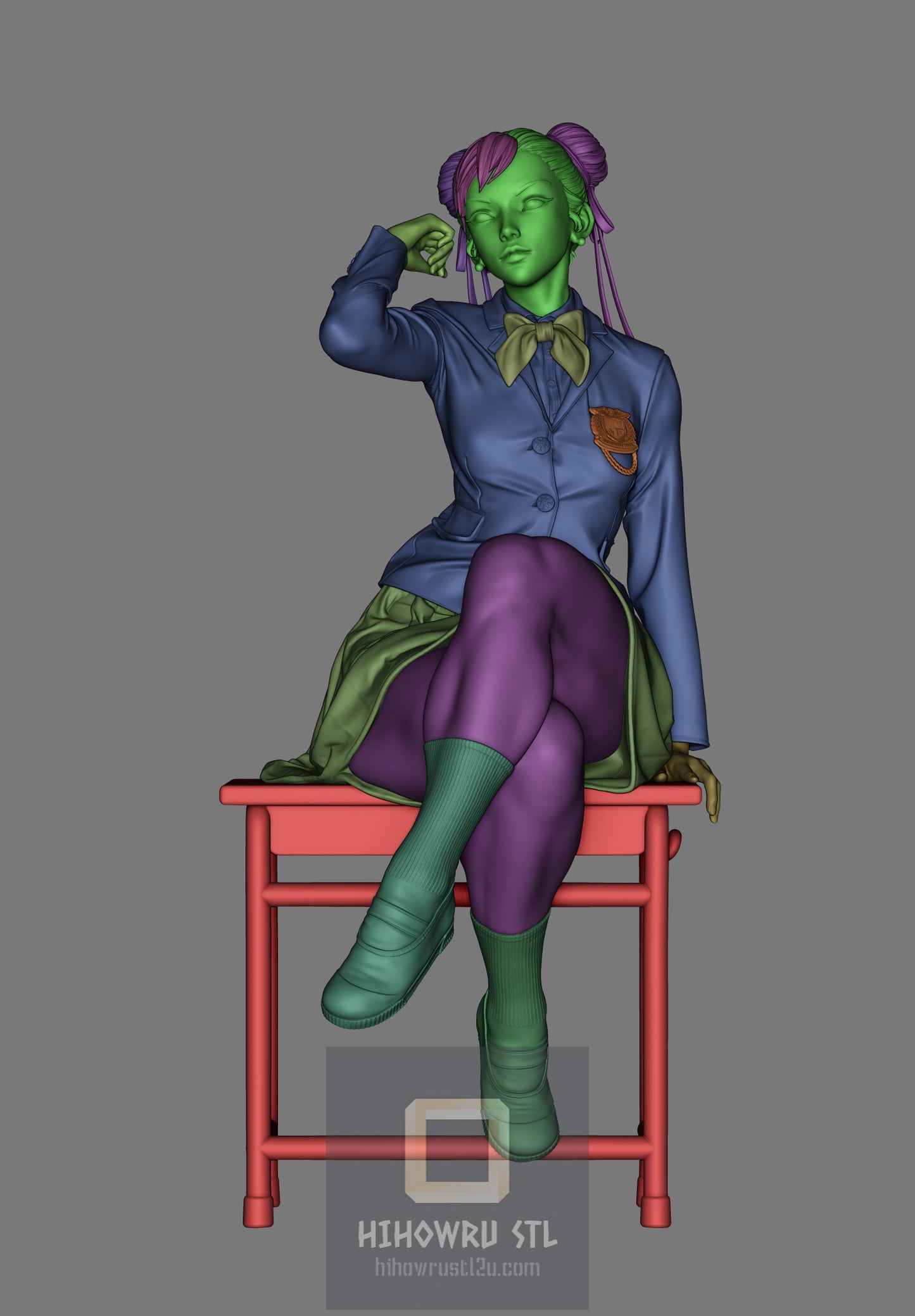 4513 Chun-Li - Street Fighter - STL 3D Print Files