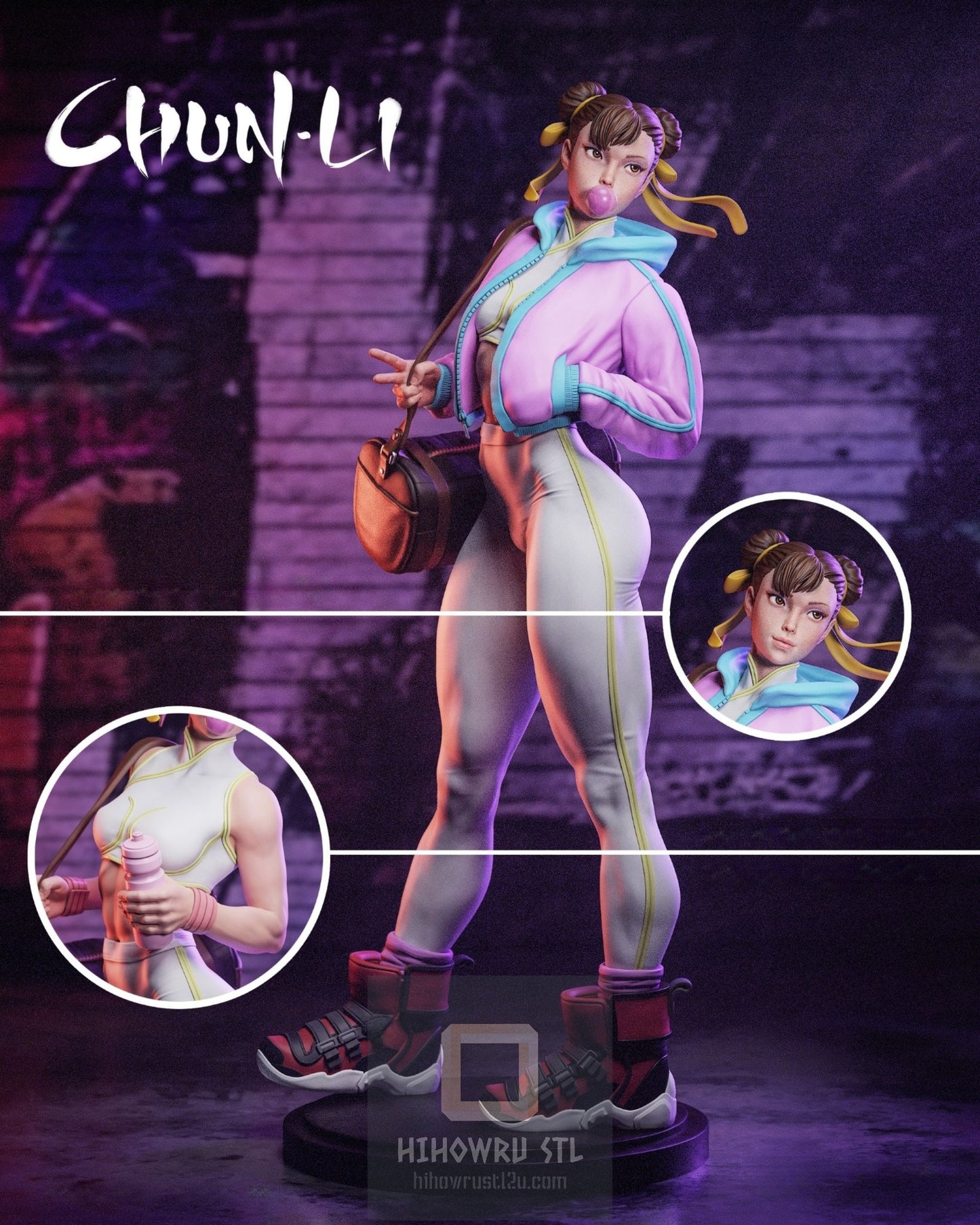 4899 Chun-Li - Street Fighter - STL 3D Print Files