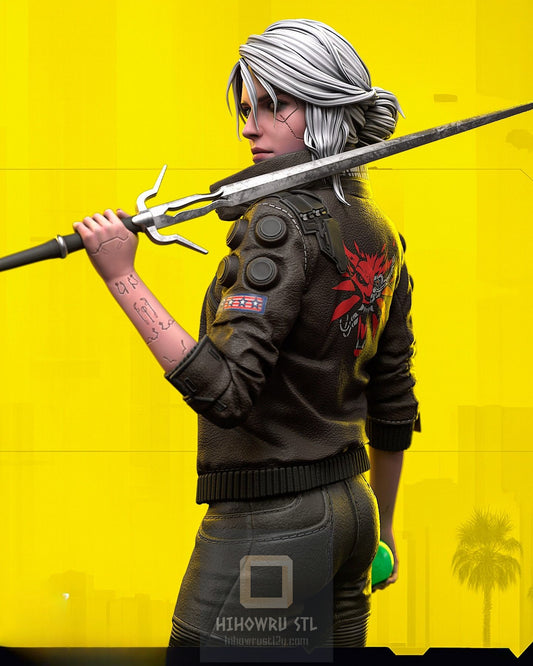 4319 Ciri - Cyberpunk 2077 - STL 3D Print Files