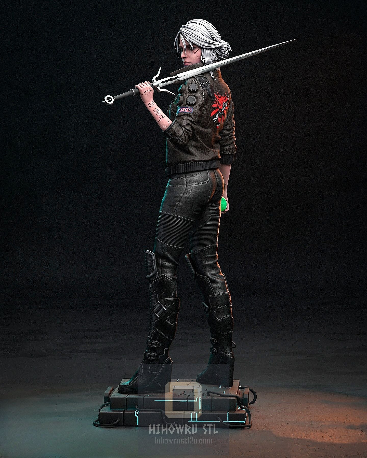 4319 Ciri - Cyberpunk 2077 - STL 3D Print Files