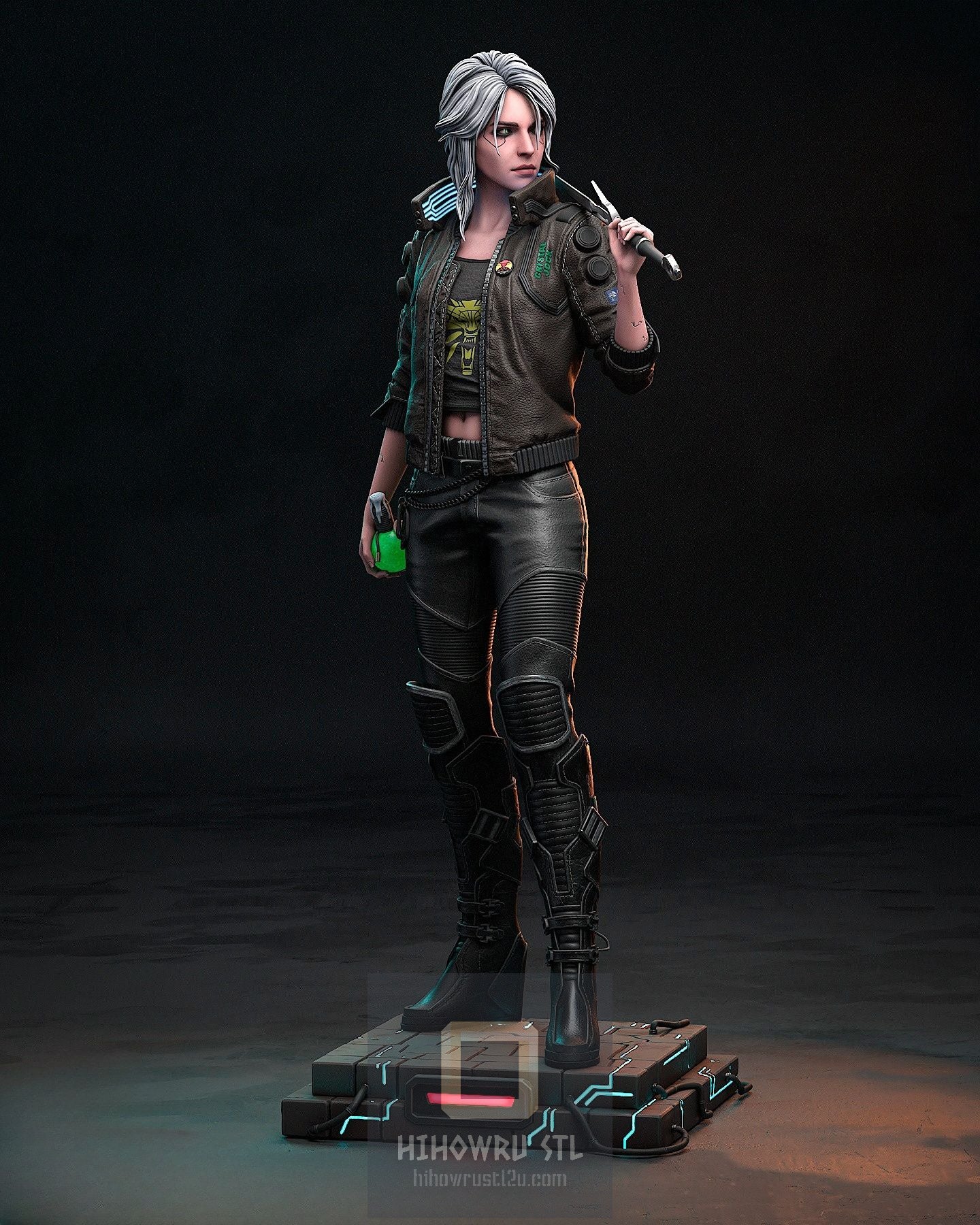 4319 Ciri - Cyberpunk 2077 - STL 3D Print Files