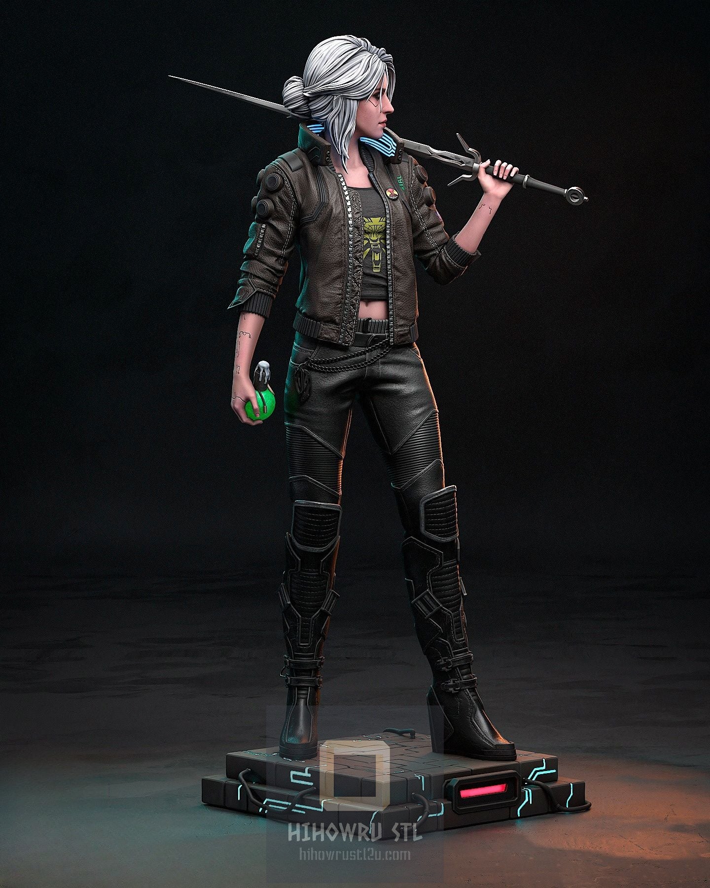 4319 Ciri - Cyberpunk 2077 - STL 3D Print Files