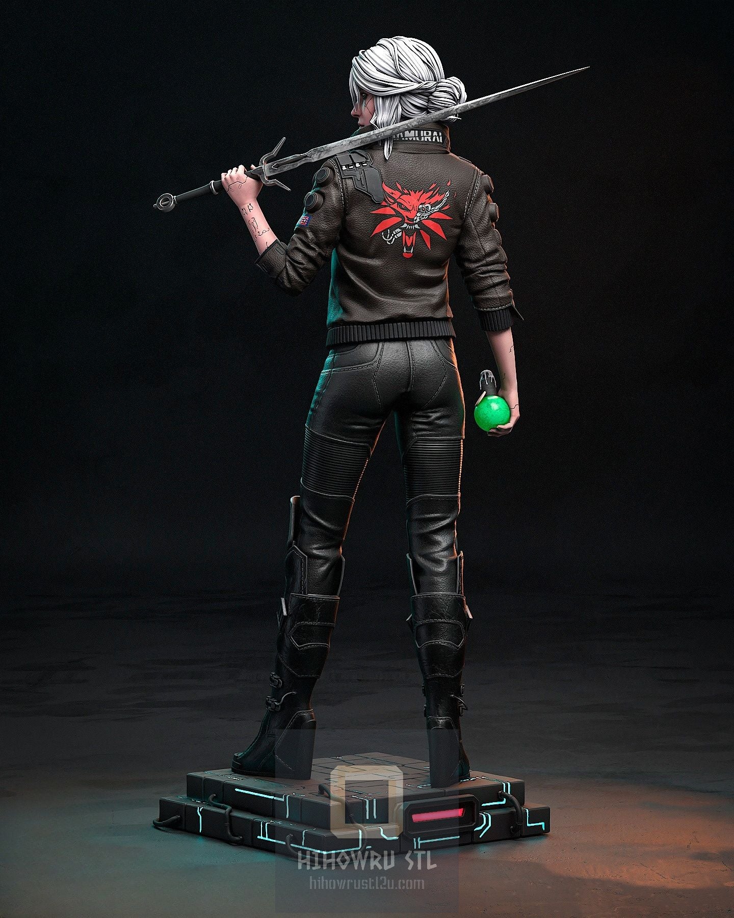 4319 Ciri - Cyberpunk 2077 - STL 3D Print Files