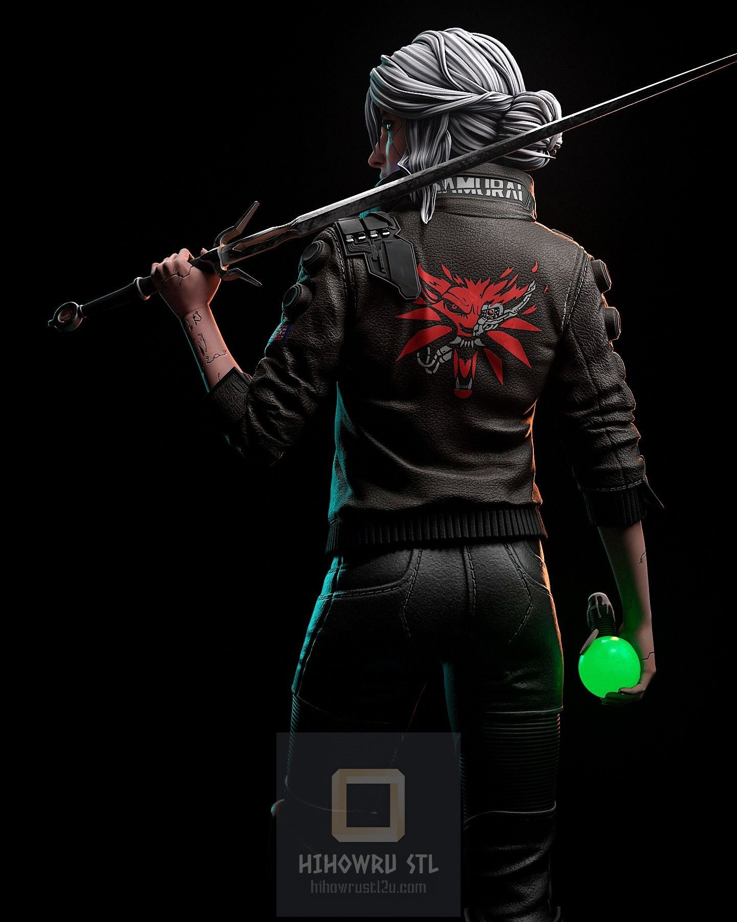 4319 Ciri - Cyberpunk 2077 - STL 3D Print Files