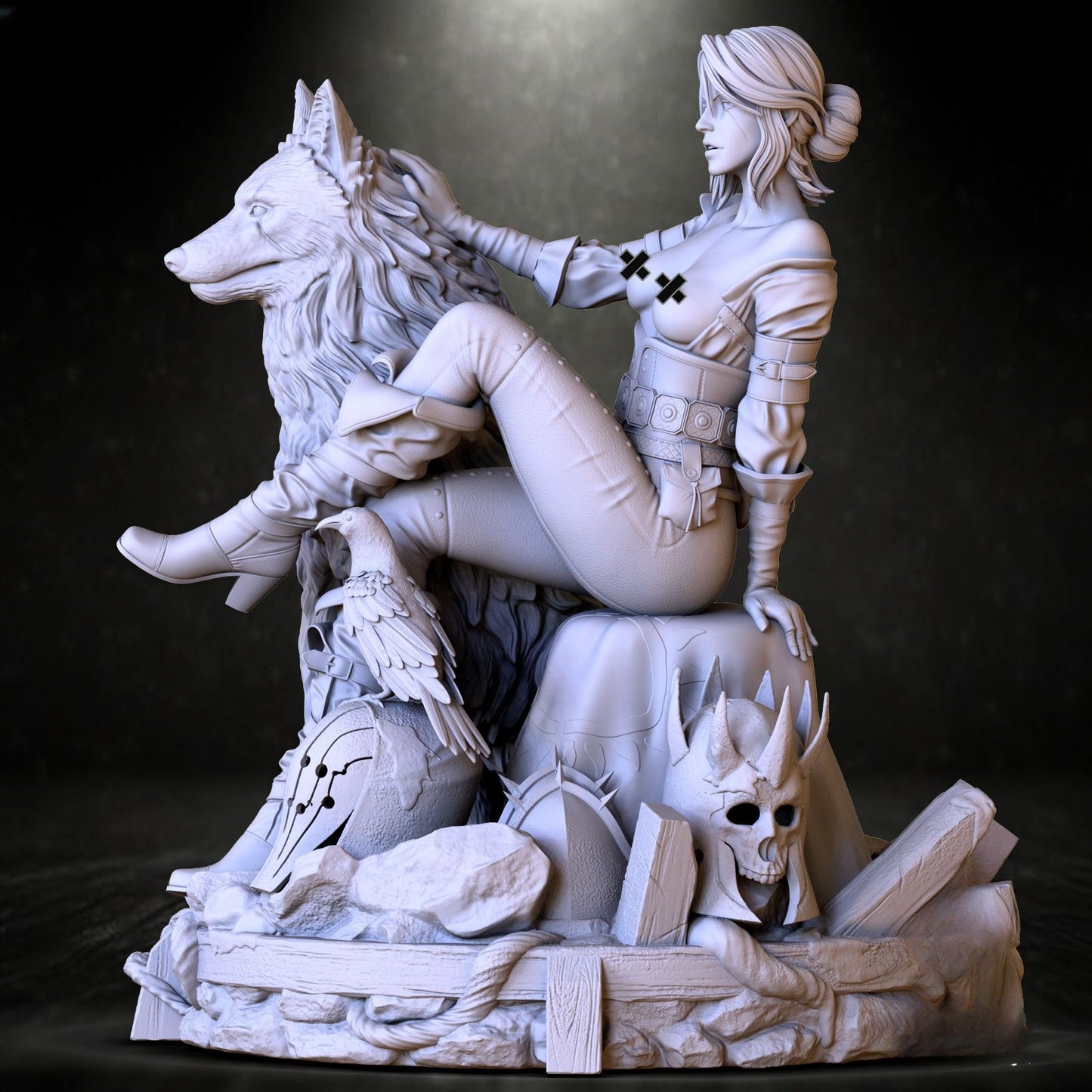 4275 Ciri NSFW - Witcher - STL 3D Print Files X 3D Animations