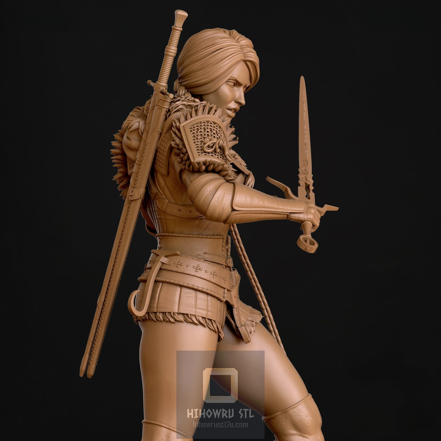 4638 Ciri NSFW - Witcher - STL 3D Print Files