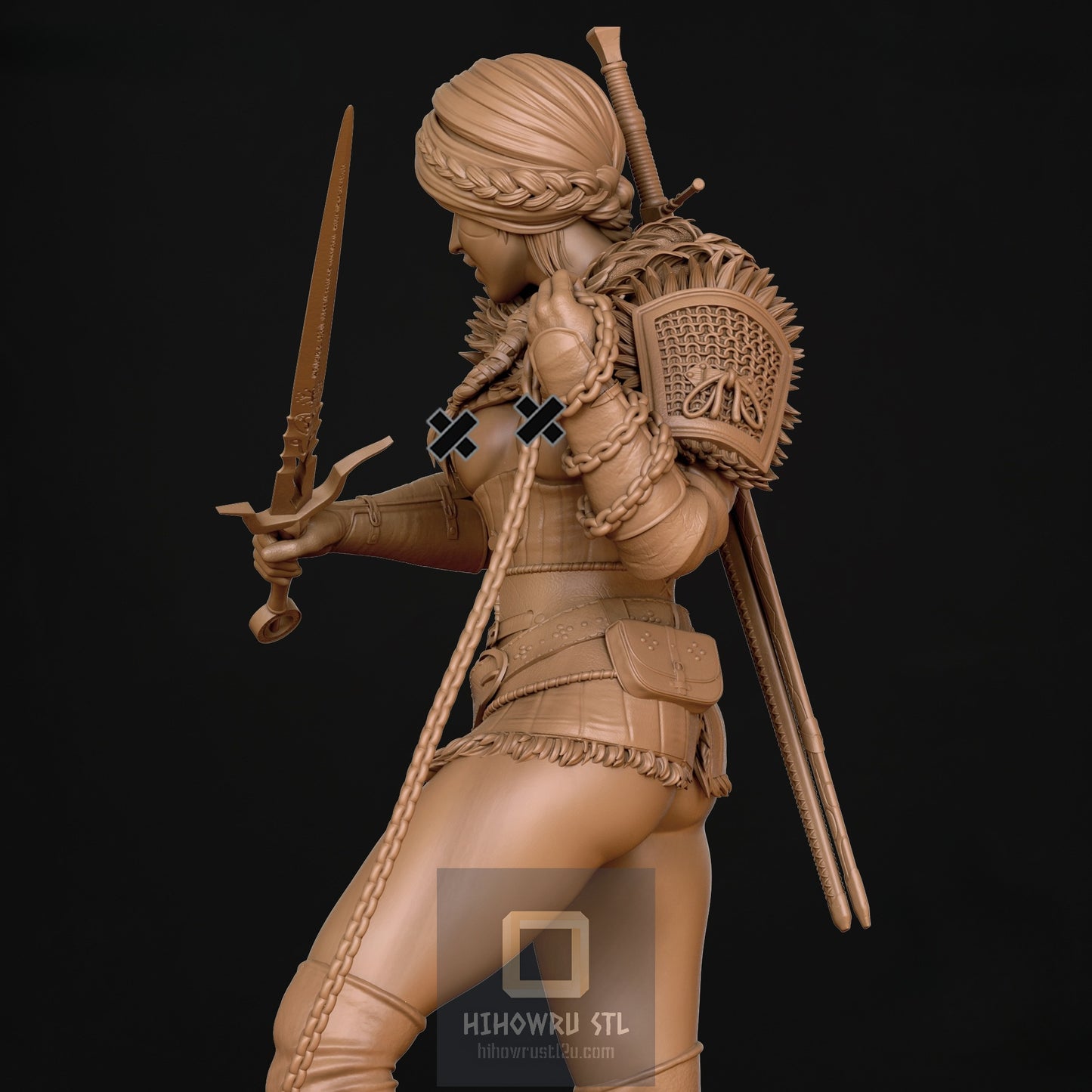 4638 Ciri NSFW - Witcher - STL 3D Print Files