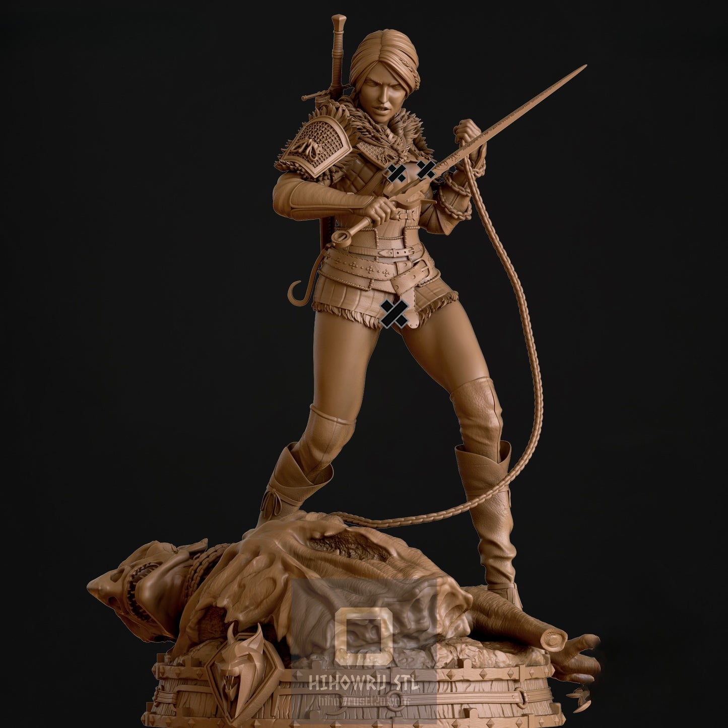 4638 Ciri NSFW - Witcher - STL 3D Print Files