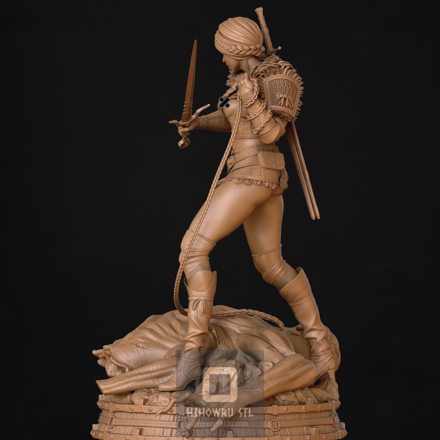 4638 Ciri NSFW - Witcher - STL 3D Print Files