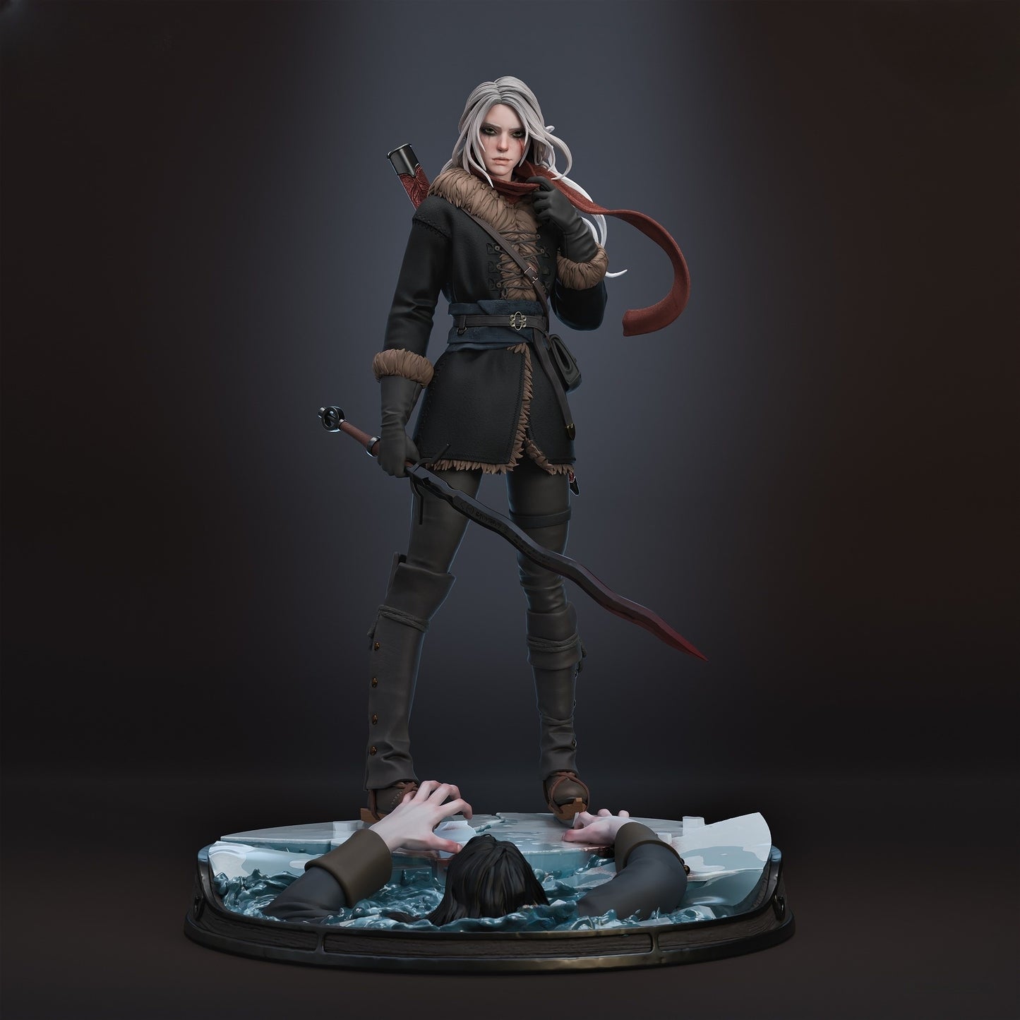 2951 Ciri - The Witcher 3 - STL 3D Print Files