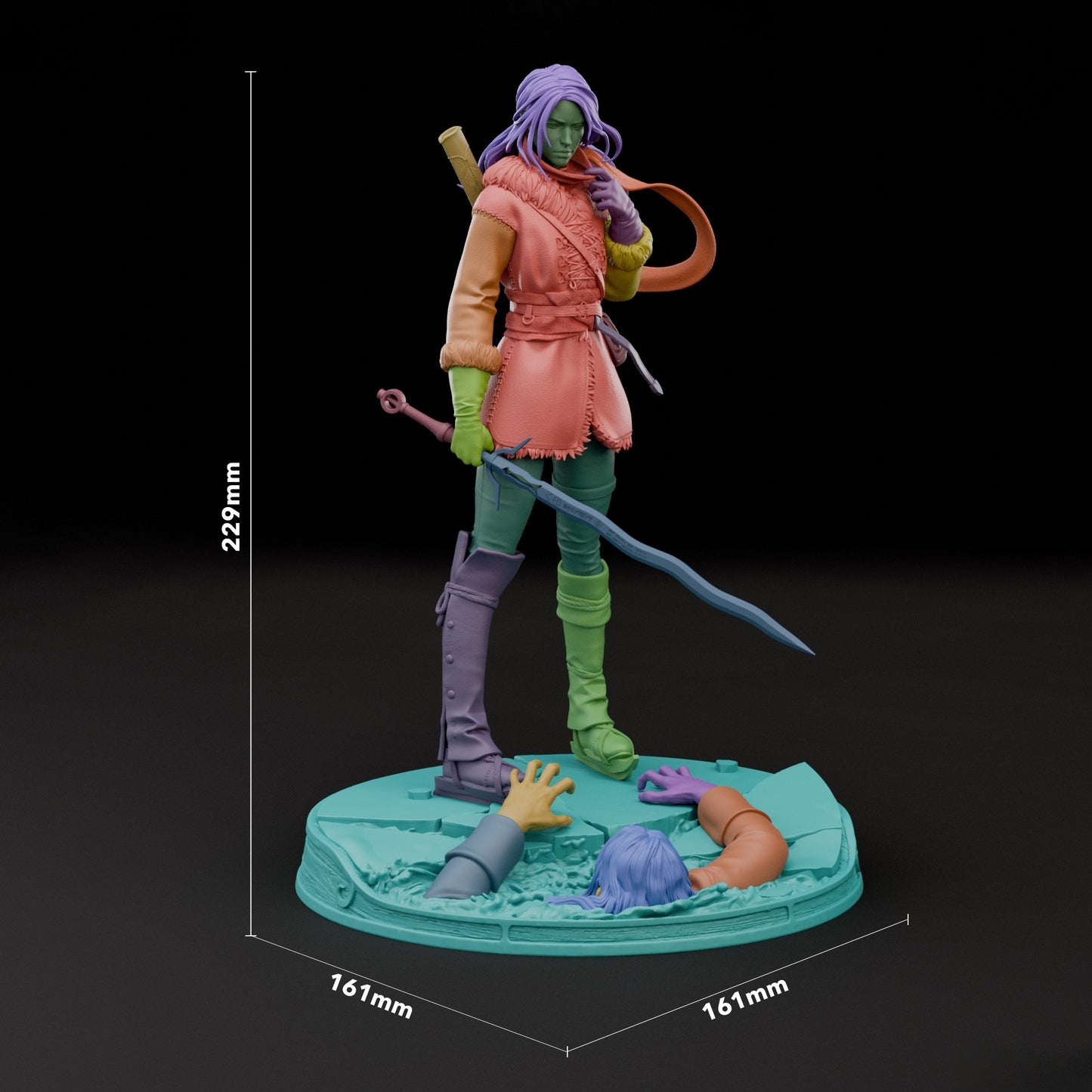 2951 Ciri - The Witcher 3 - STL 3D Print Files