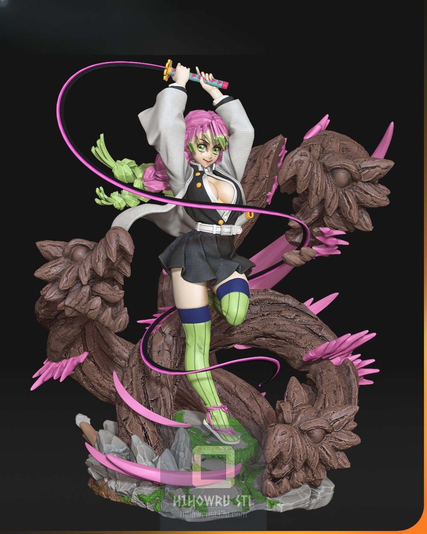 4602 Mitsuri Kanroji - Demon Slayer - STL 3D Print Files